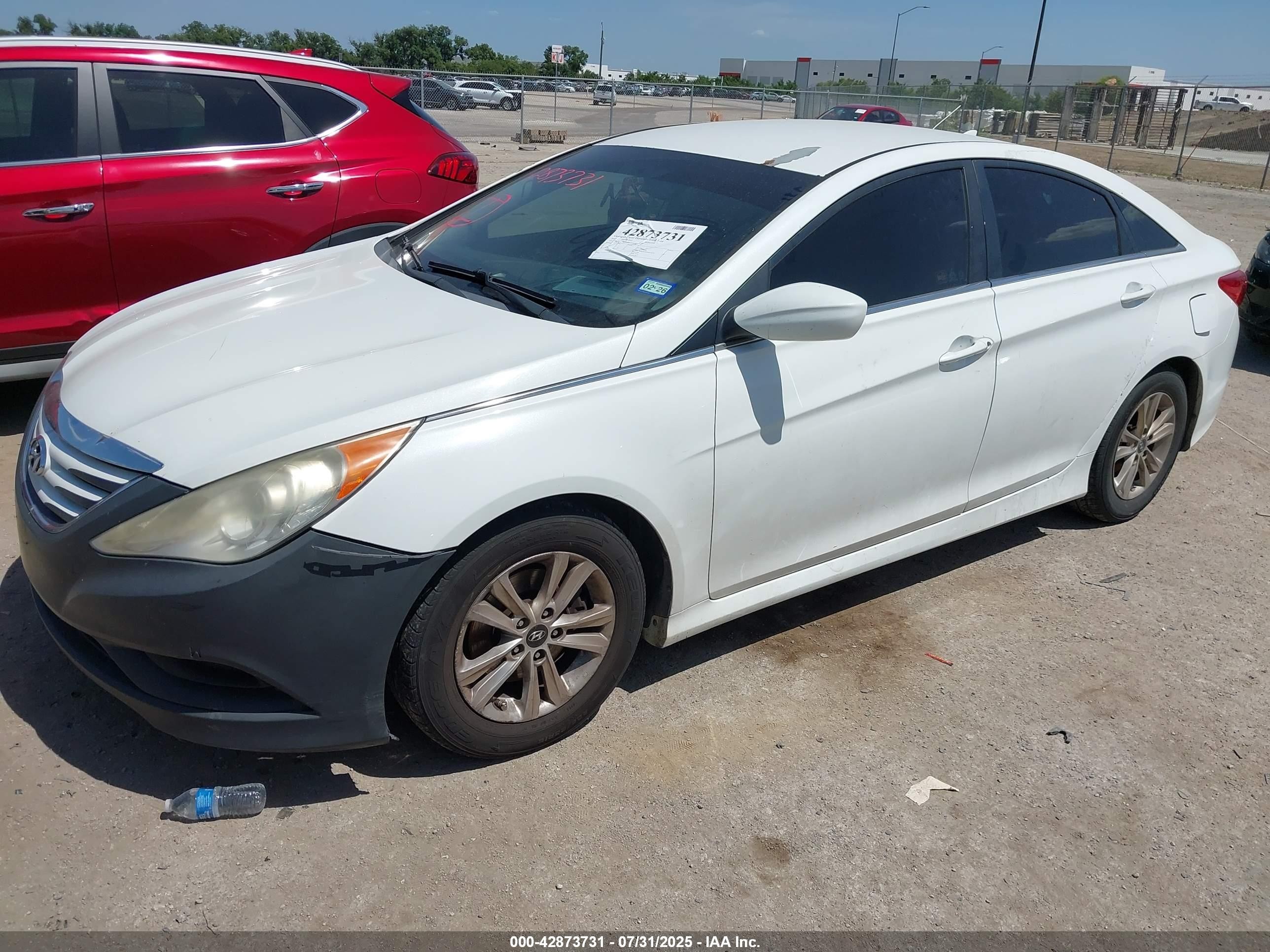 2014 Hyundai Sonata Gls Белый vin: 5NPEB4AC8EH871691