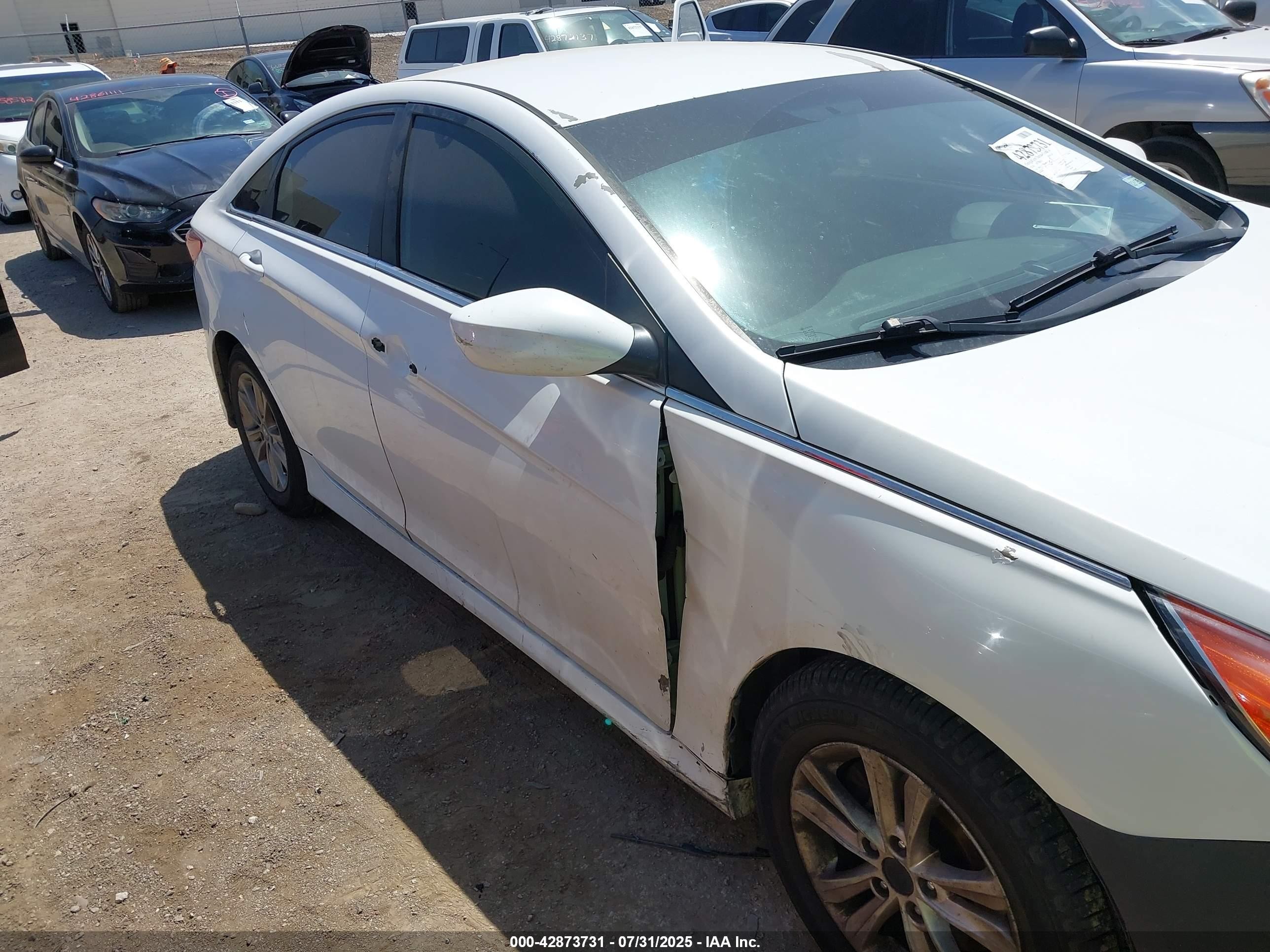 2014 Hyundai Sonata Gls Белый vin: 5NPEB4AC8EH871691