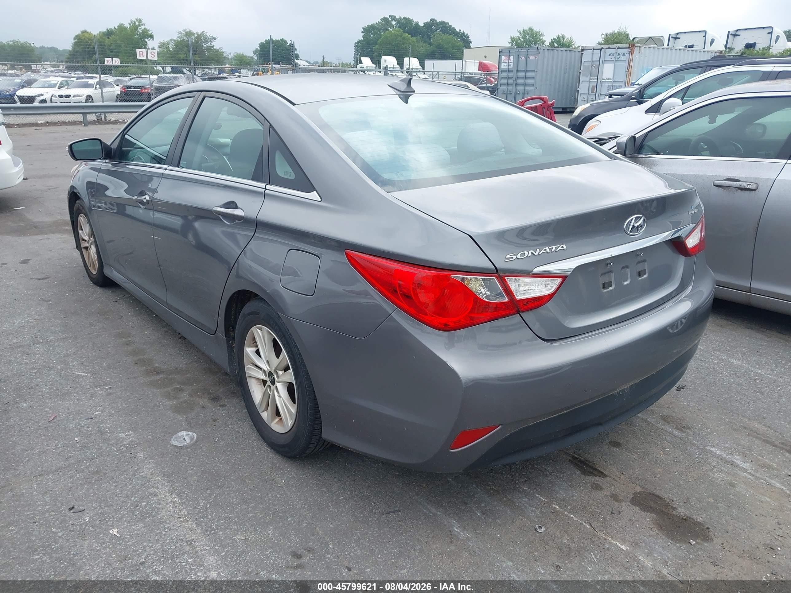 2014 Hyundai Sonata Gls Gray vin: 5NPEB4AC8EH874770
