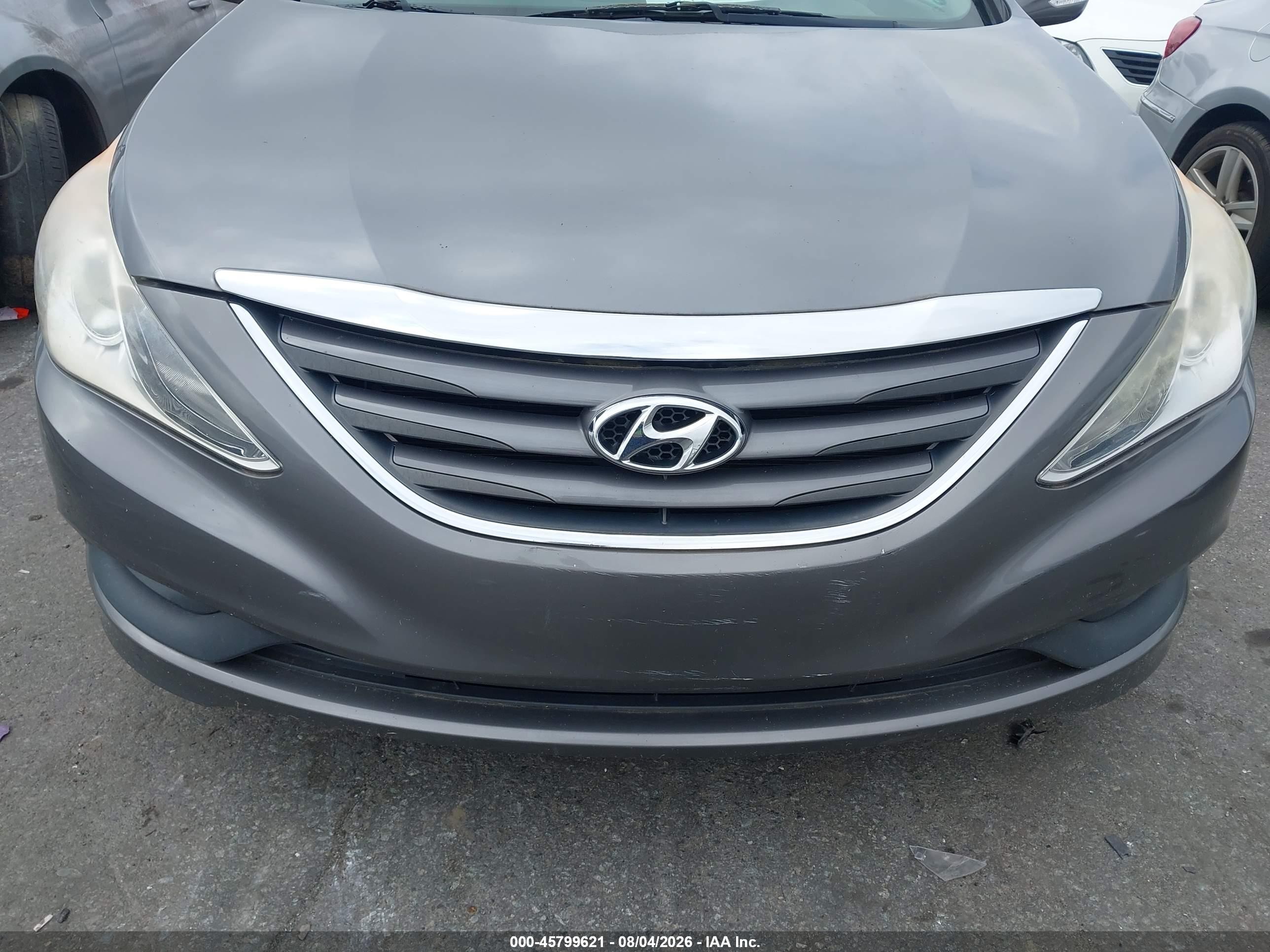 2014 Hyundai Sonata Gls Gray vin: 5NPEB4AC8EH874770