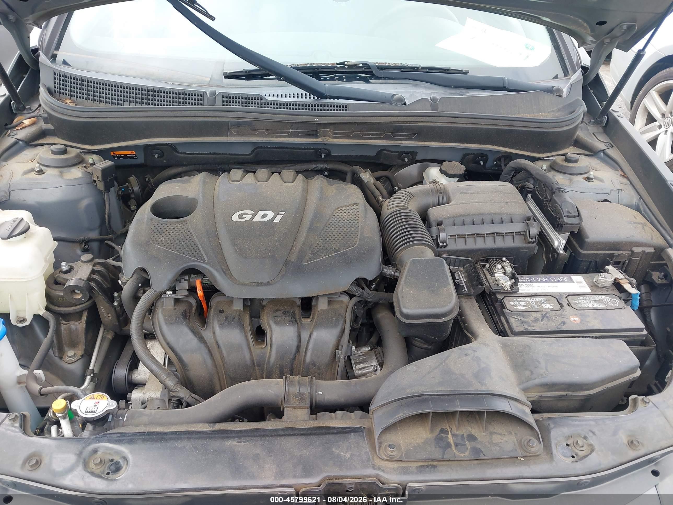 2014 Hyundai Sonata Gls Gray vin: 5NPEB4AC8EH874770