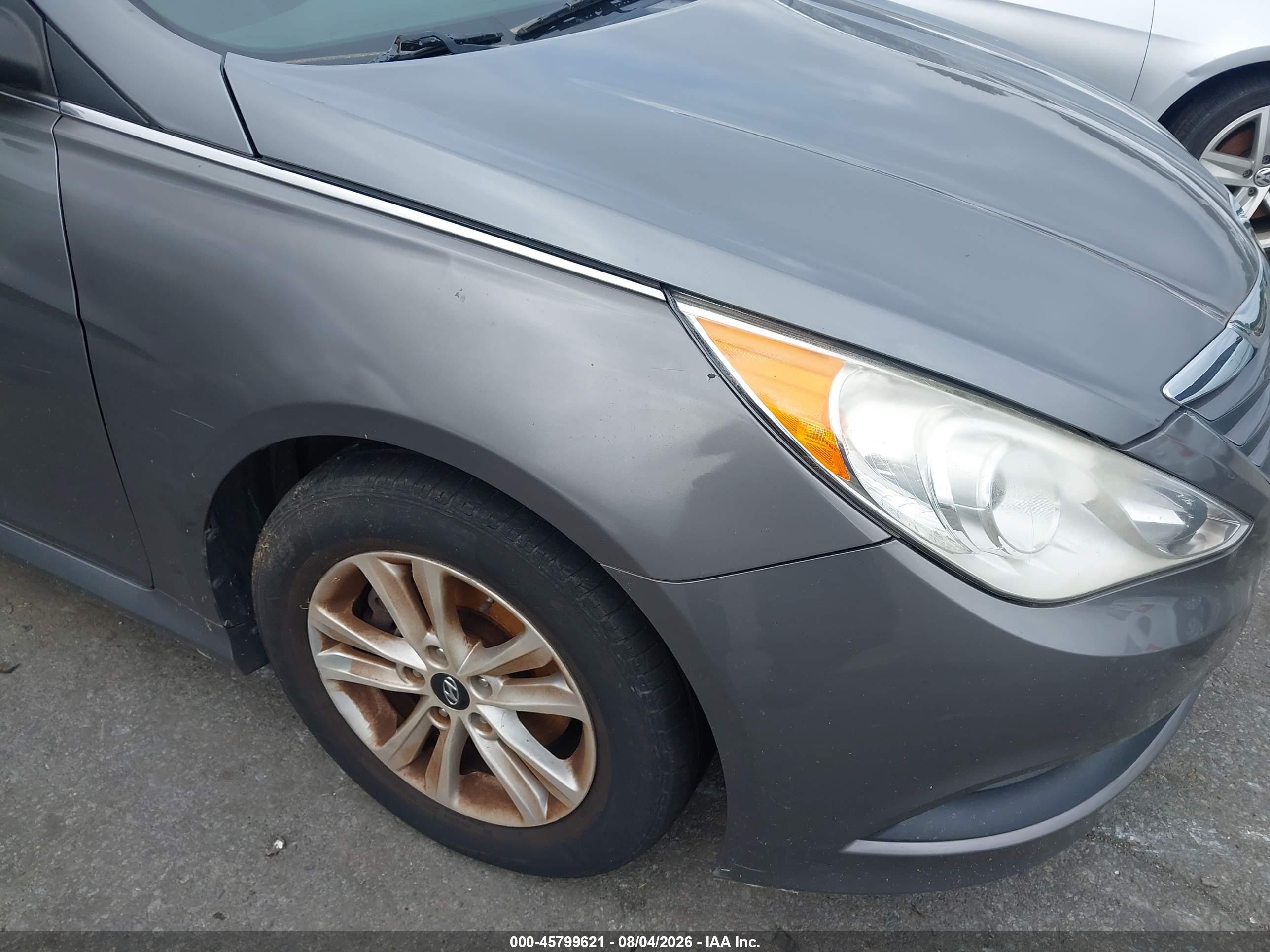 2014 Hyundai Sonata Gls Gray vin: 5NPEB4AC8EH874770