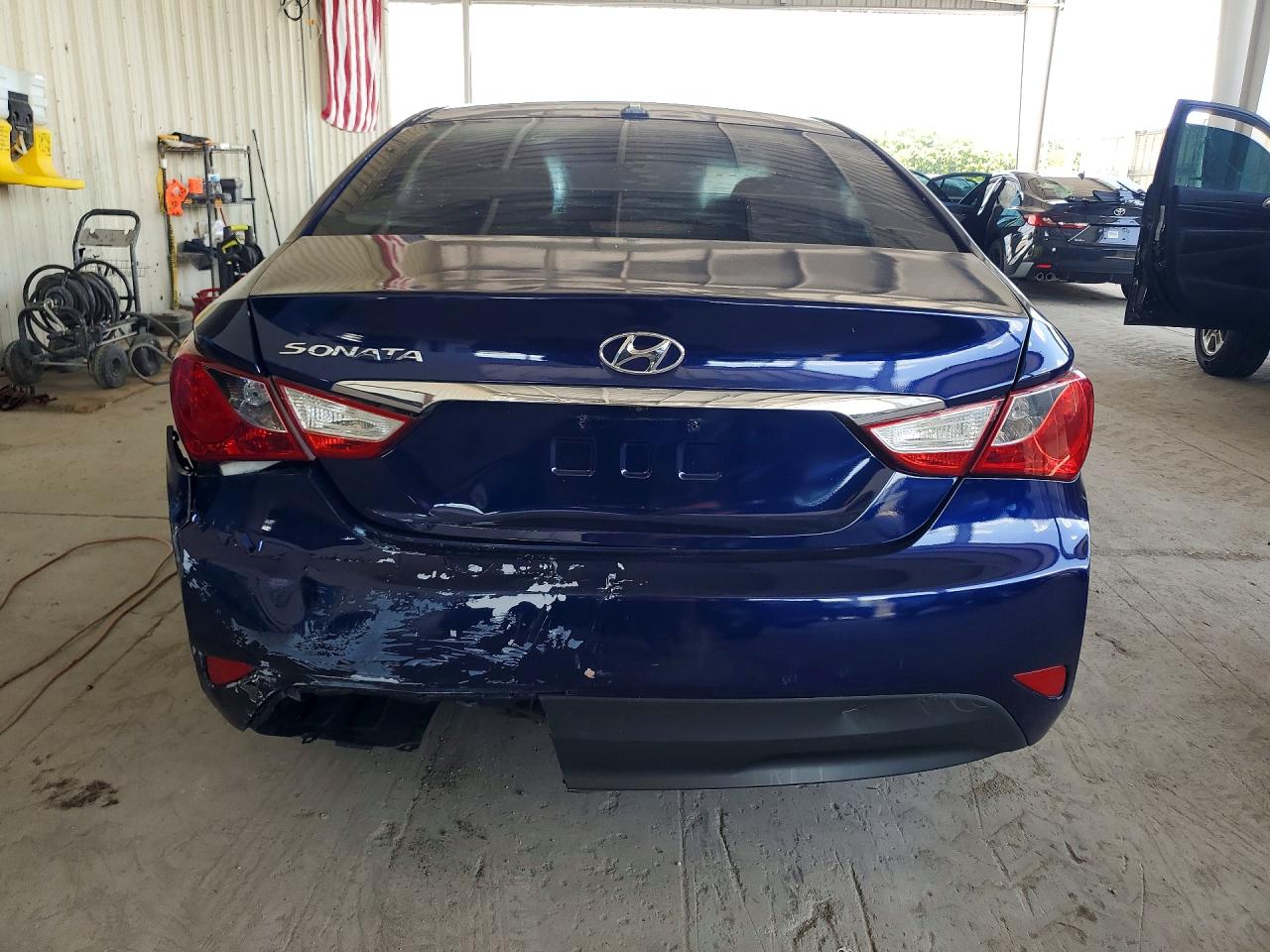 2014 Hyundai Sonata Gls Синий vin: 5NPEB4AC8EH877197