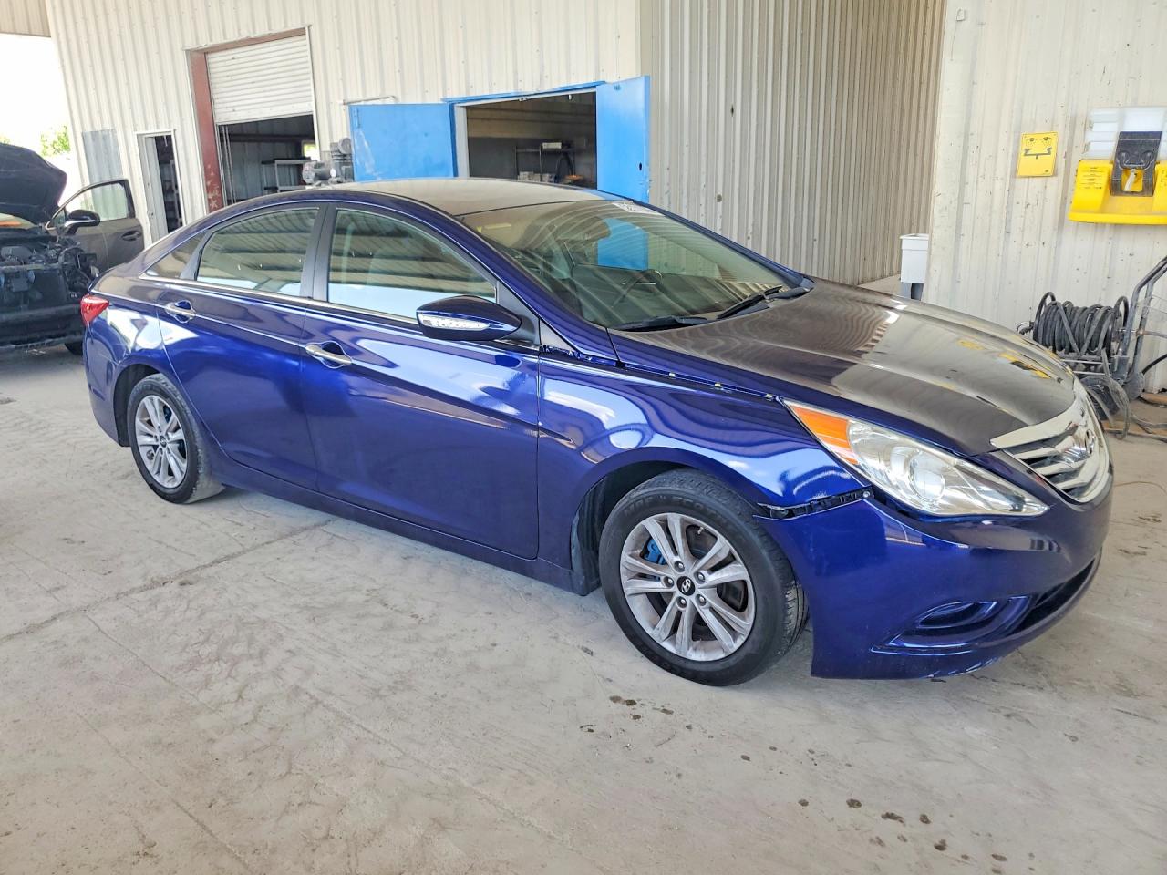 2014 Hyundai Sonata Gls Синий vin: 5NPEB4AC8EH877197