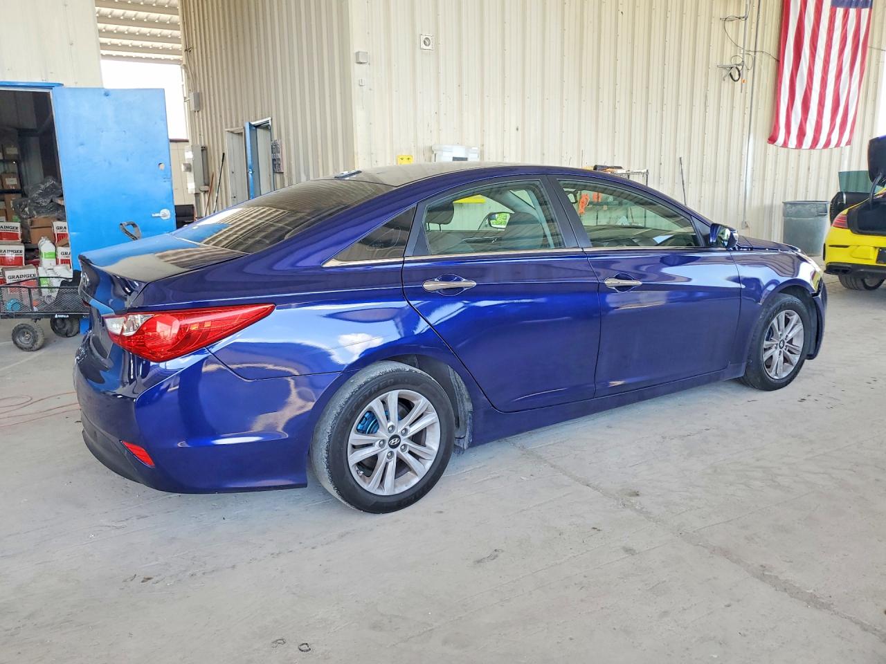 2014 Hyundai Sonata Gls Синий vin: 5NPEB4AC8EH877197