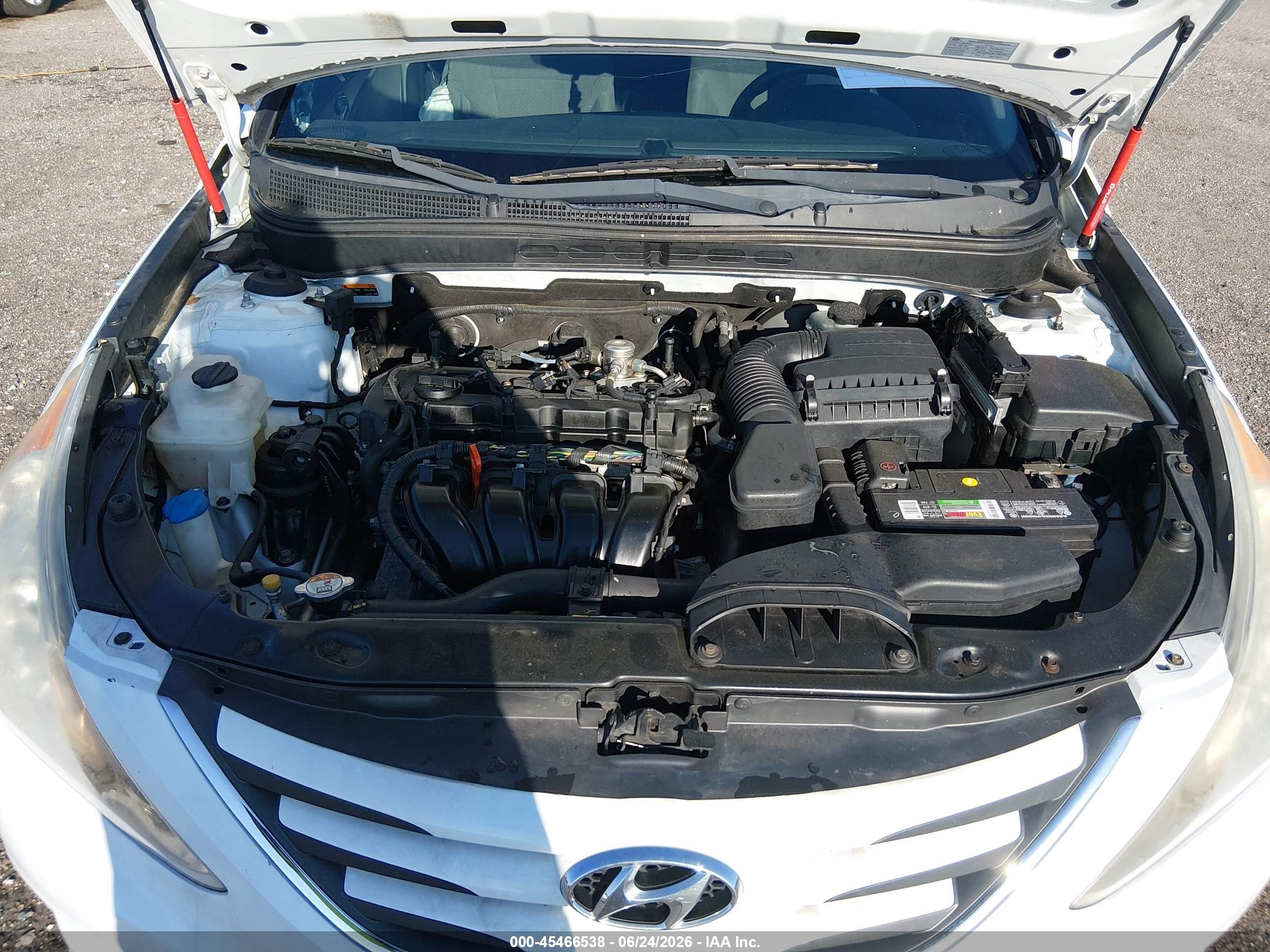 2014 Hyundai Sonata Gls White vin: 5NPEB4AC8EH880813