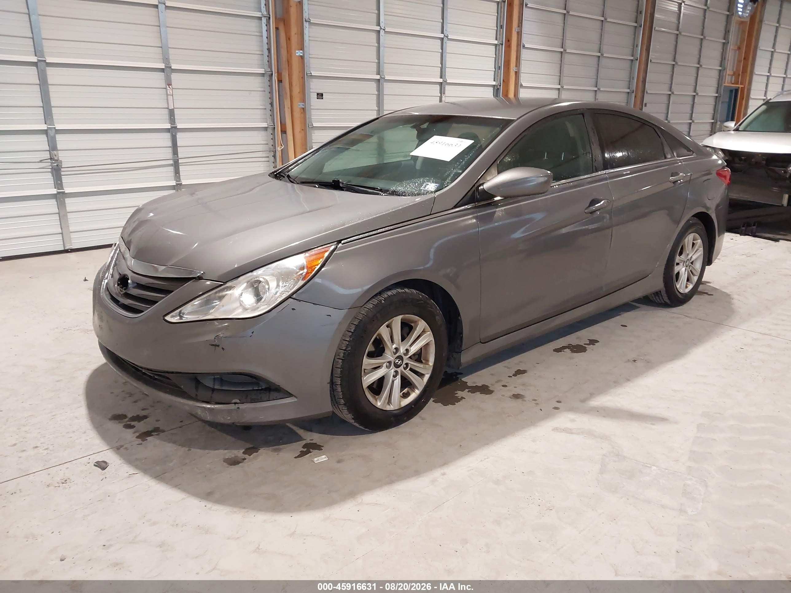 2014 Hyundai Sonata Gls Gray vin: 5NPEB4AC8EH888331