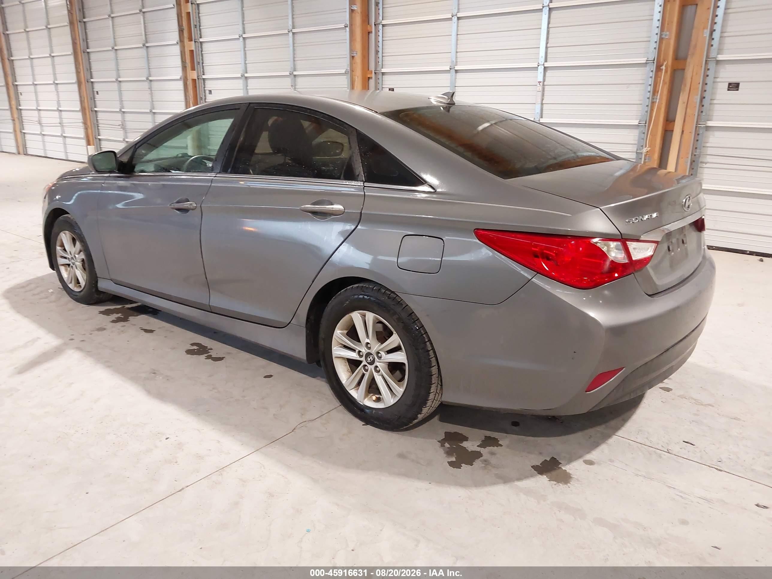 2014 Hyundai Sonata Gls Gray vin: 5NPEB4AC8EH888331