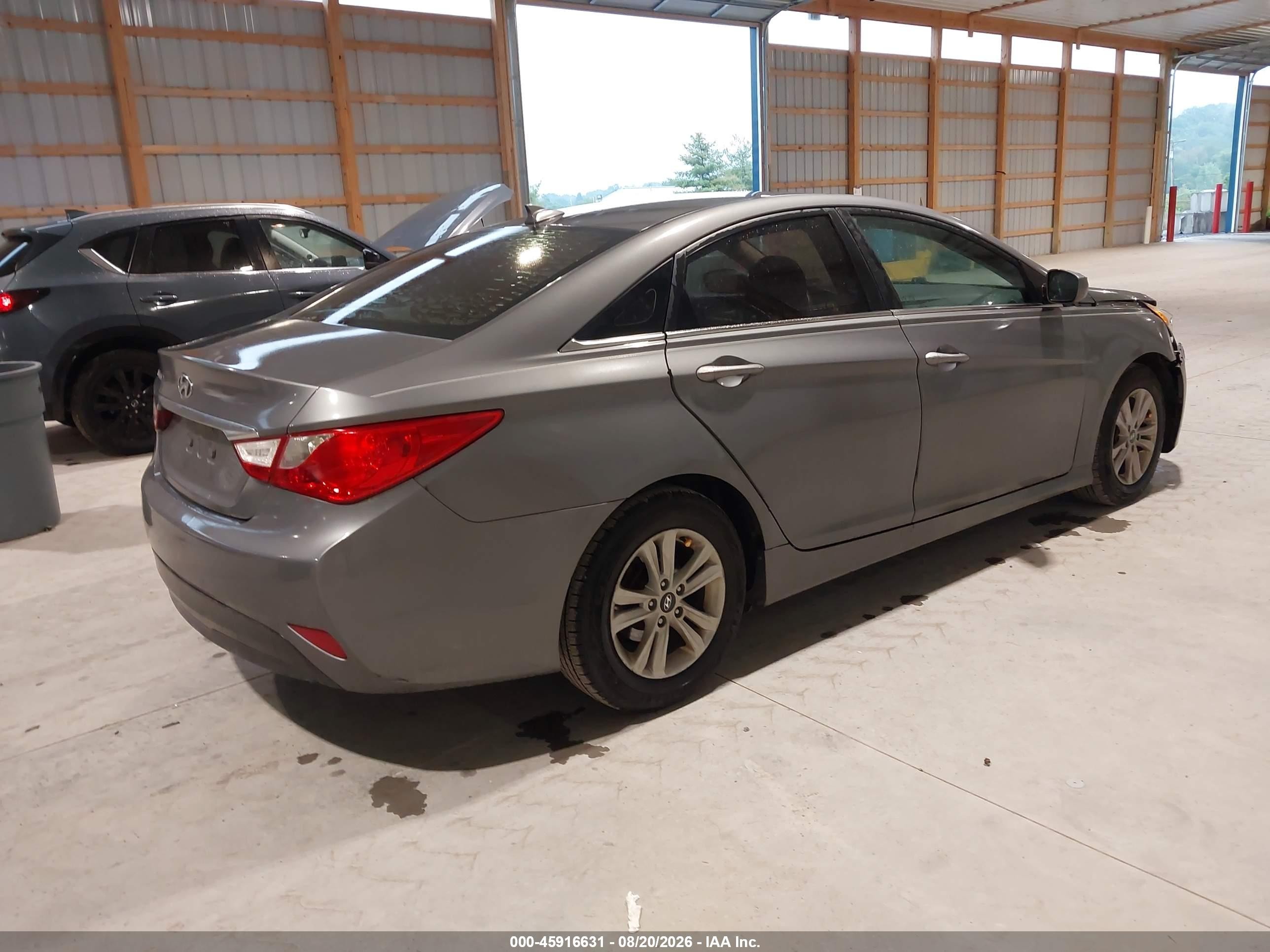 2014 Hyundai Sonata Gls Gray vin: 5NPEB4AC8EH888331