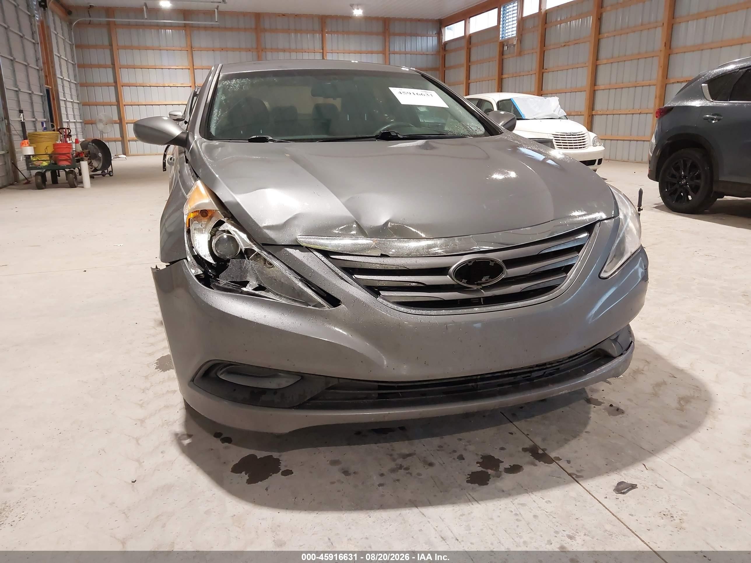 2014 Hyundai Sonata Gls Gray vin: 5NPEB4AC8EH888331