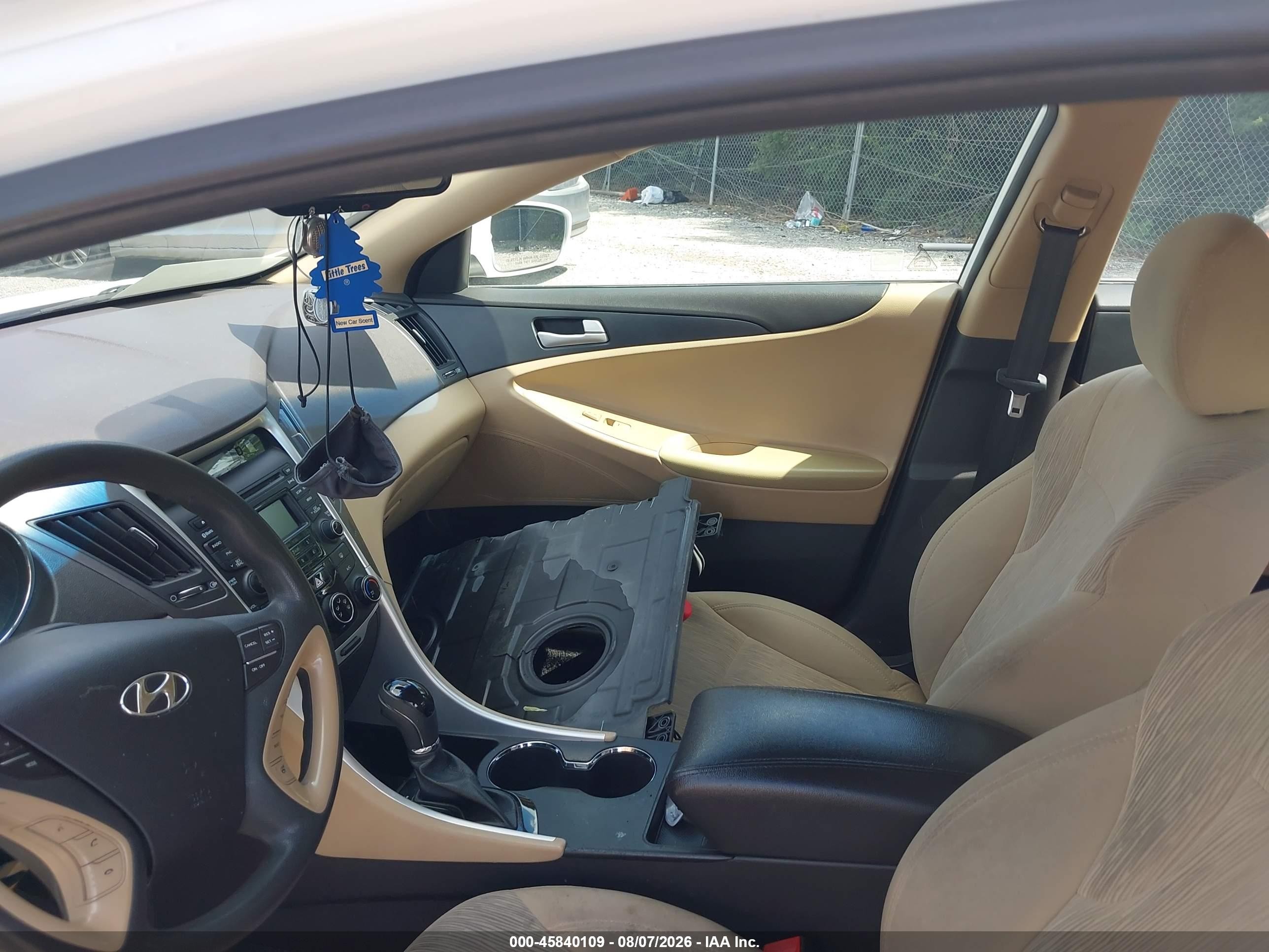2014 Hyundai Sonata Gls White vin: 5NPEB4AC8EH889267