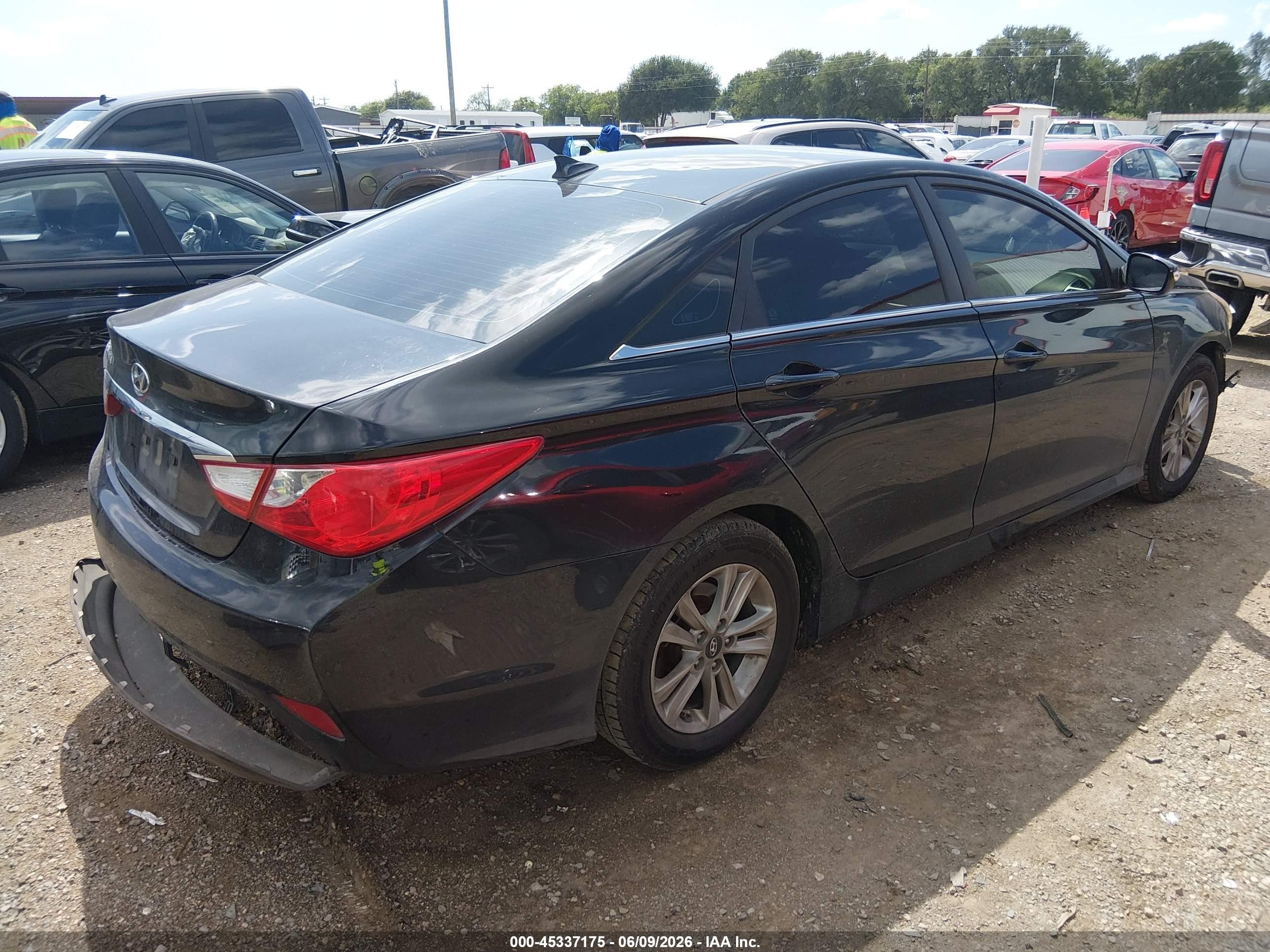 2014 Hyundai Sonata Gls Black vin: 5NPEB4AC8EH890905
