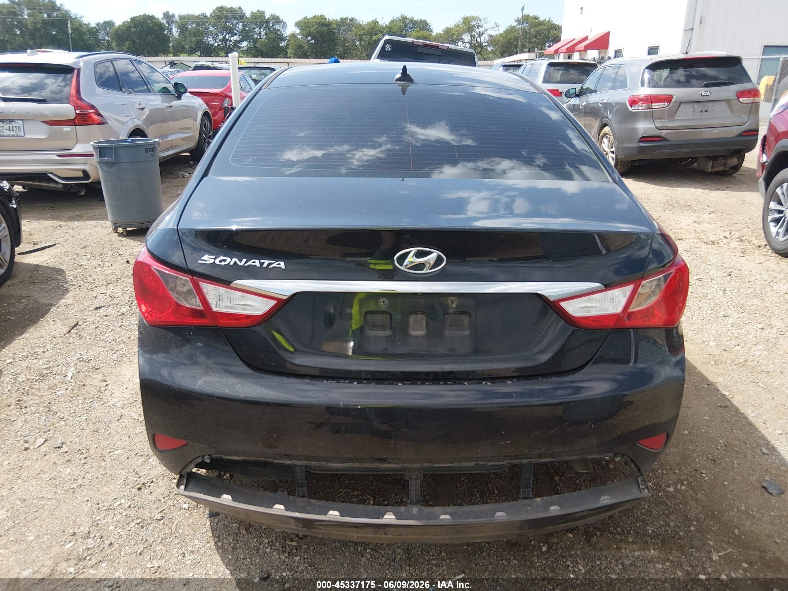 2014 Hyundai Sonata Gls Black vin: 5NPEB4AC8EH890905