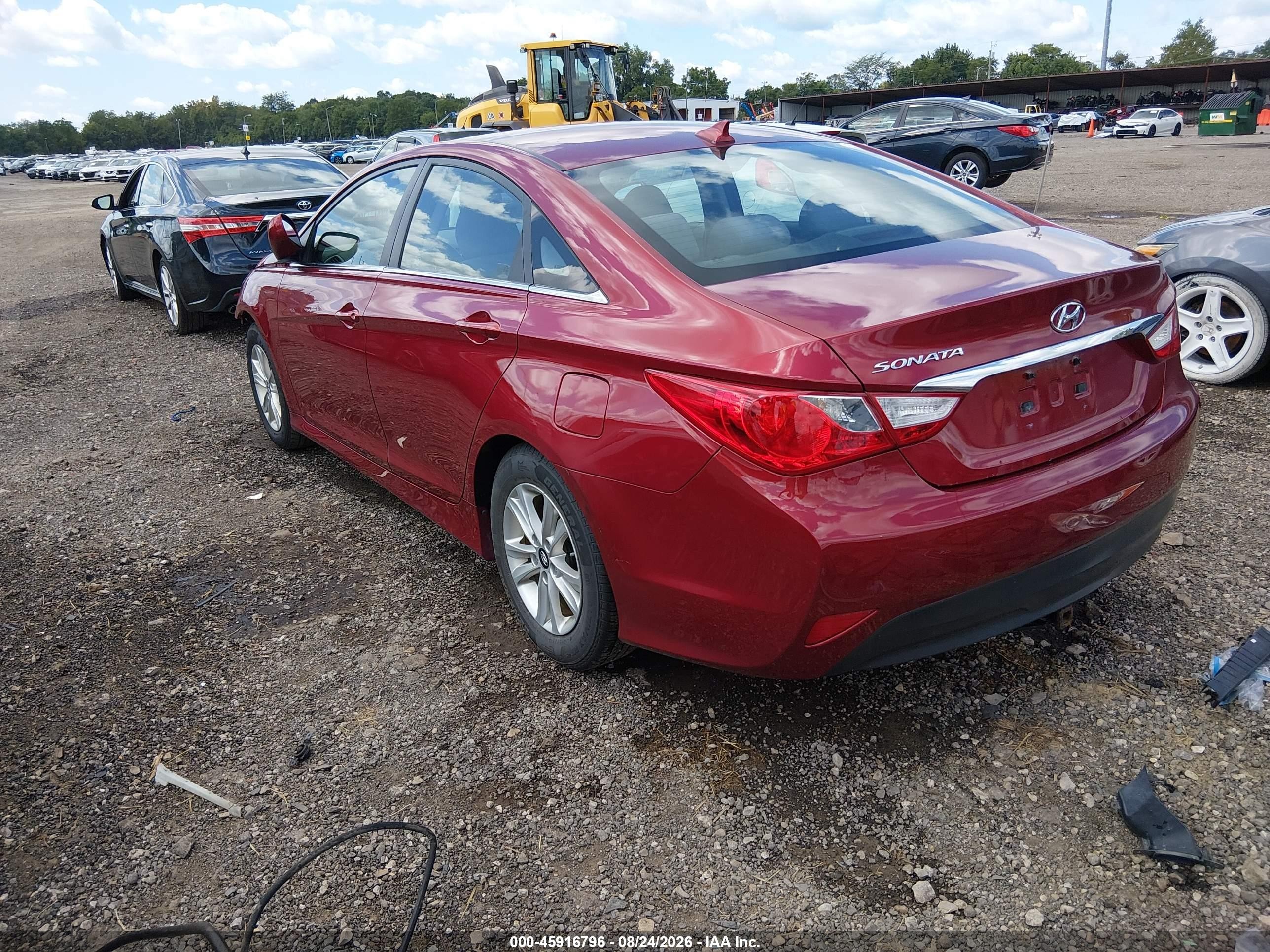 2014 Hyundai Sonata Gls Maroon vin: 5NPEB4AC8EH891679