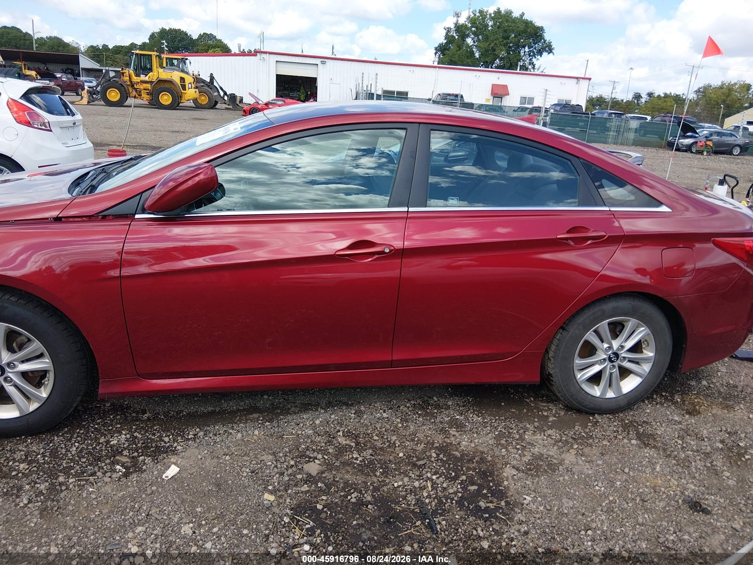 2014 Hyundai Sonata Gls Maroon vin: 5NPEB4AC8EH891679