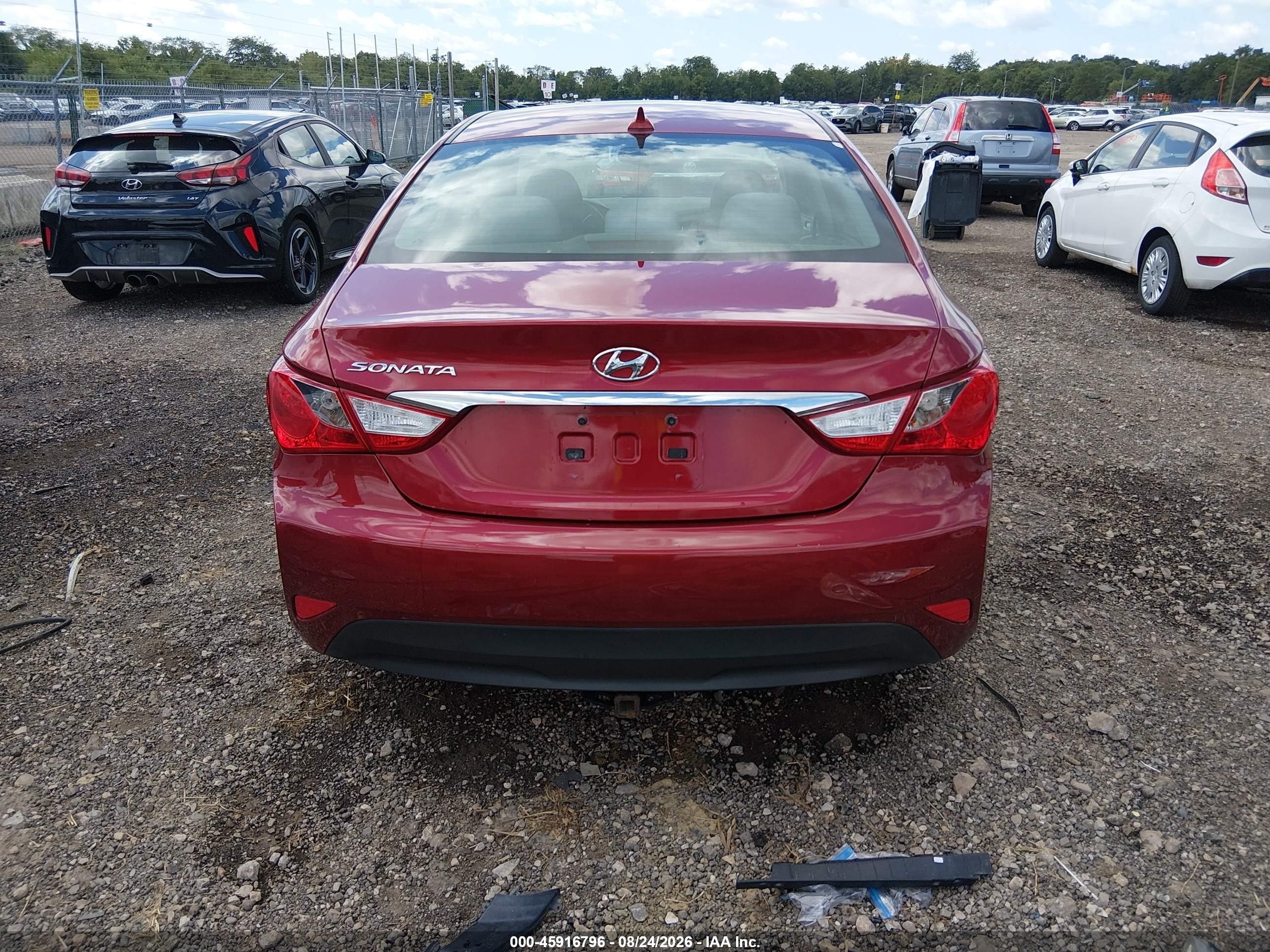 2014 Hyundai Sonata Gls Maroon vin: 5NPEB4AC8EH891679