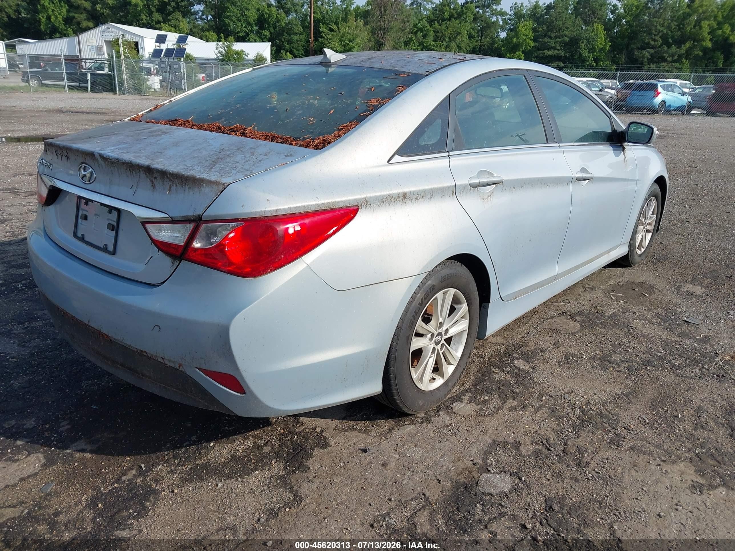 2014 Hyundai Sonata Gls Blue vin: 5NPEB4AC8EH902549