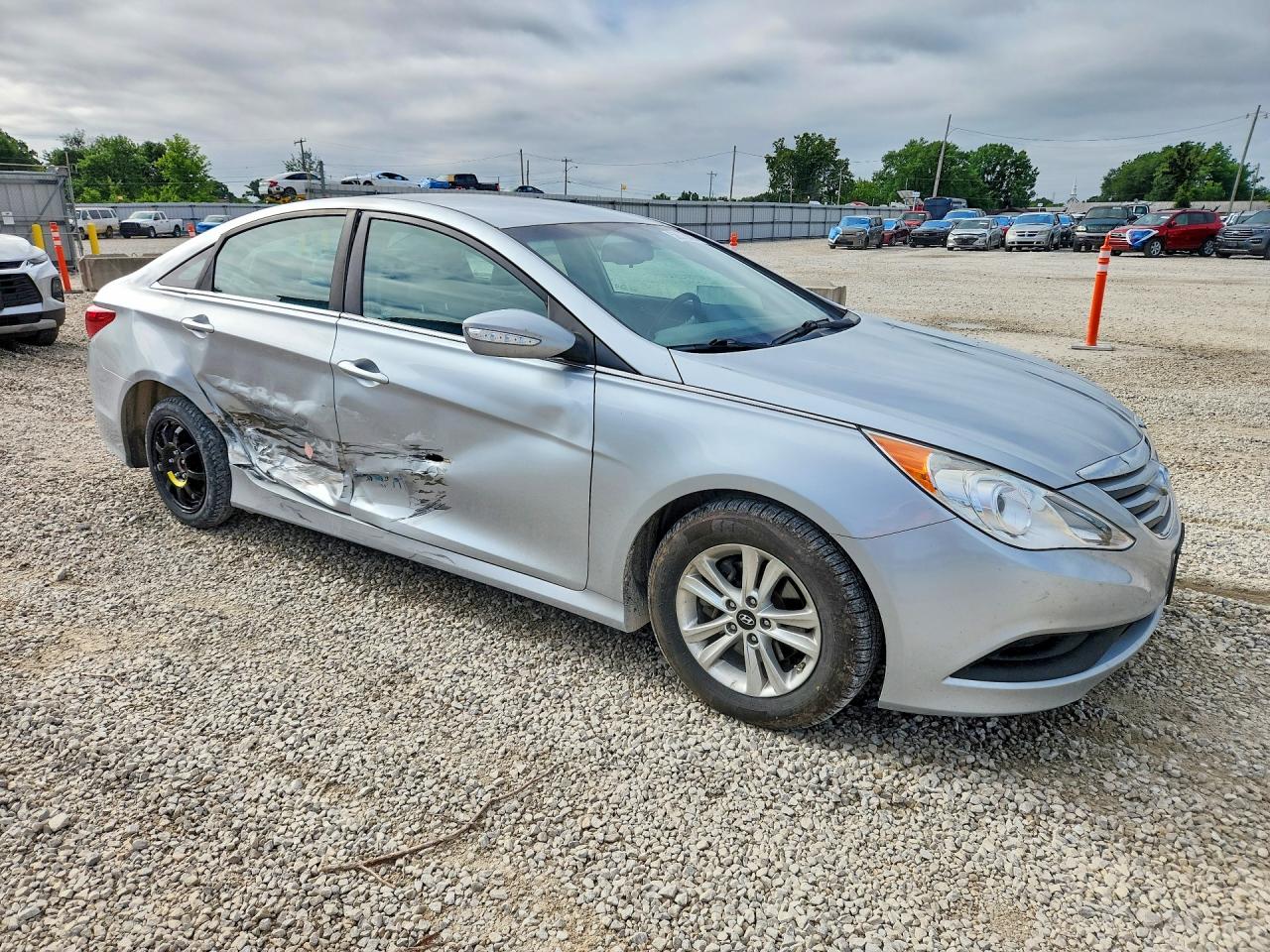 2014 Hyundai Sonata Gls Silver vin: 5NPEB4AC8EH903149