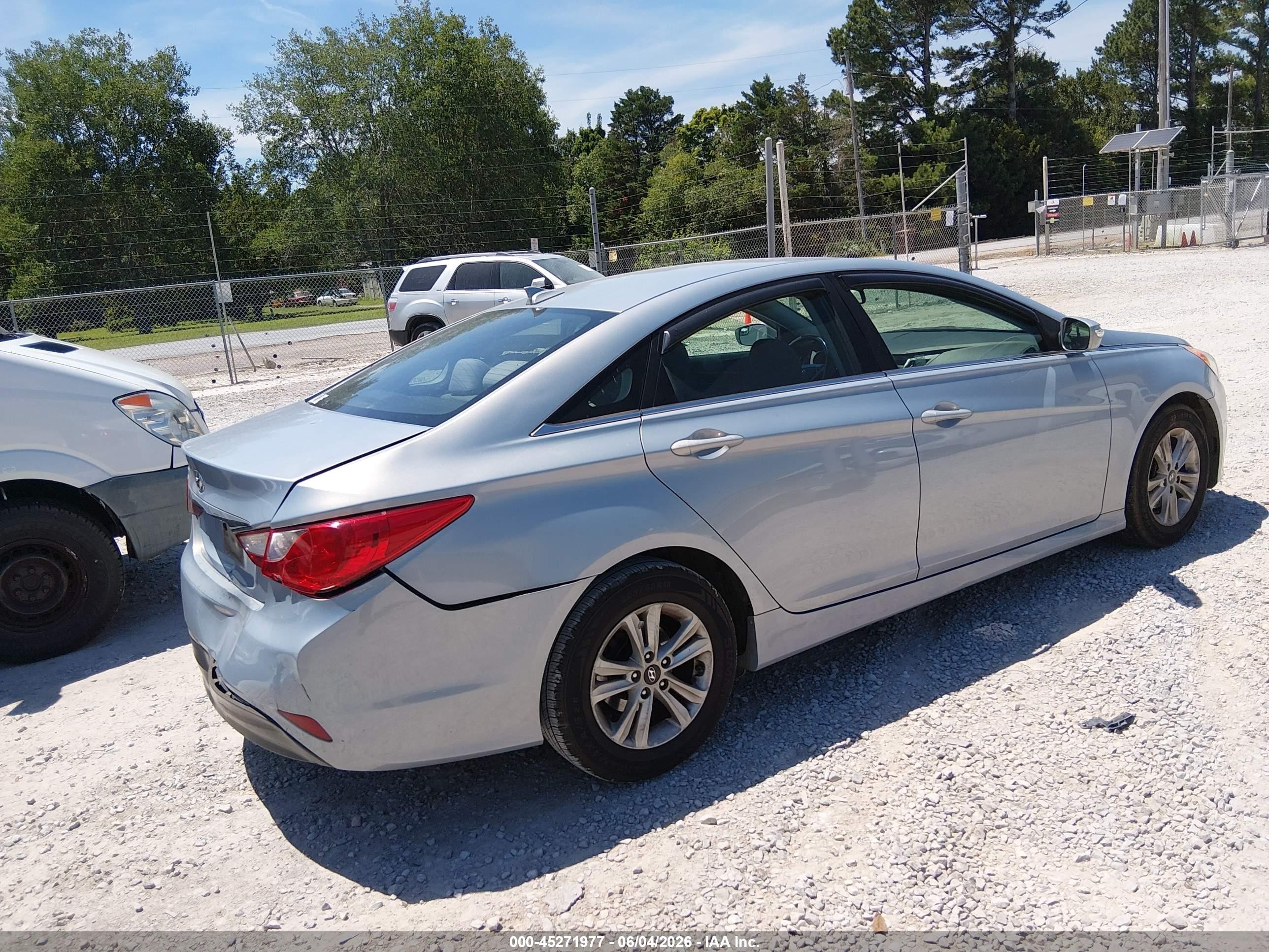 2014 Hyundai Sonata Gls Blue vin: 5NPEB4AC8EH905869