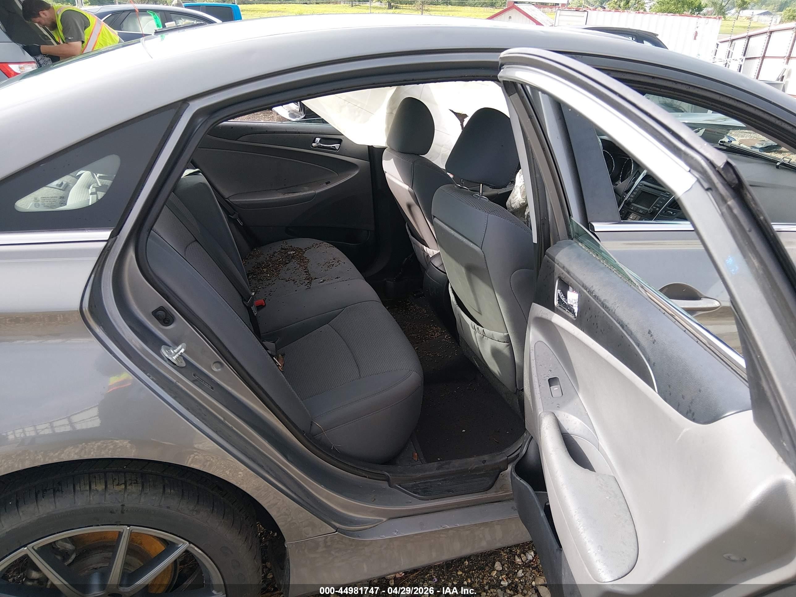 2014 Hyundai Sonata Gls Gray vin: 5NPEB4AC8EH906360