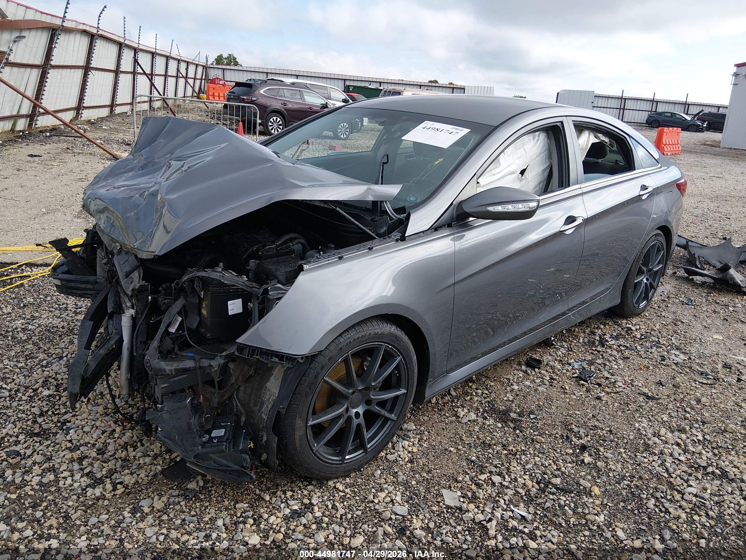 2014 Hyundai Sonata Gls Gray vin: 5NPEB4AC8EH906360