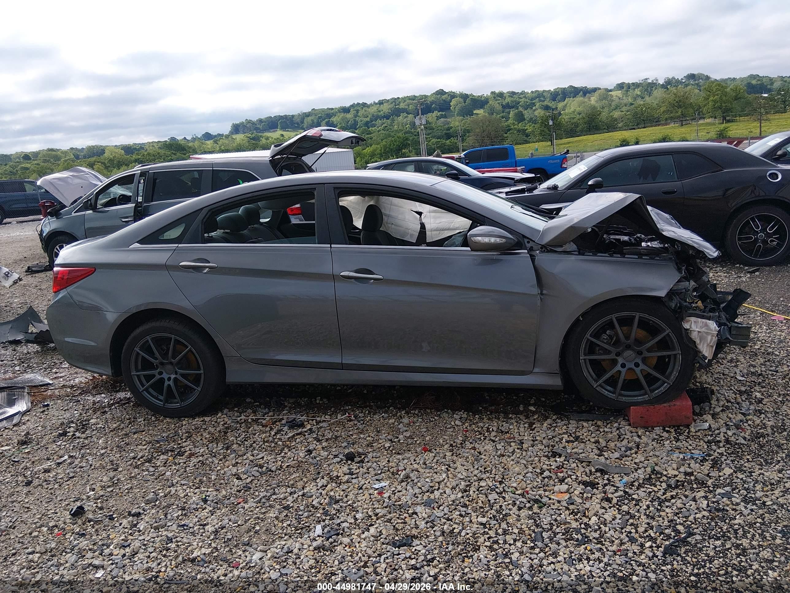 2014 Hyundai Sonata Gls Gray vin: 5NPEB4AC8EH906360