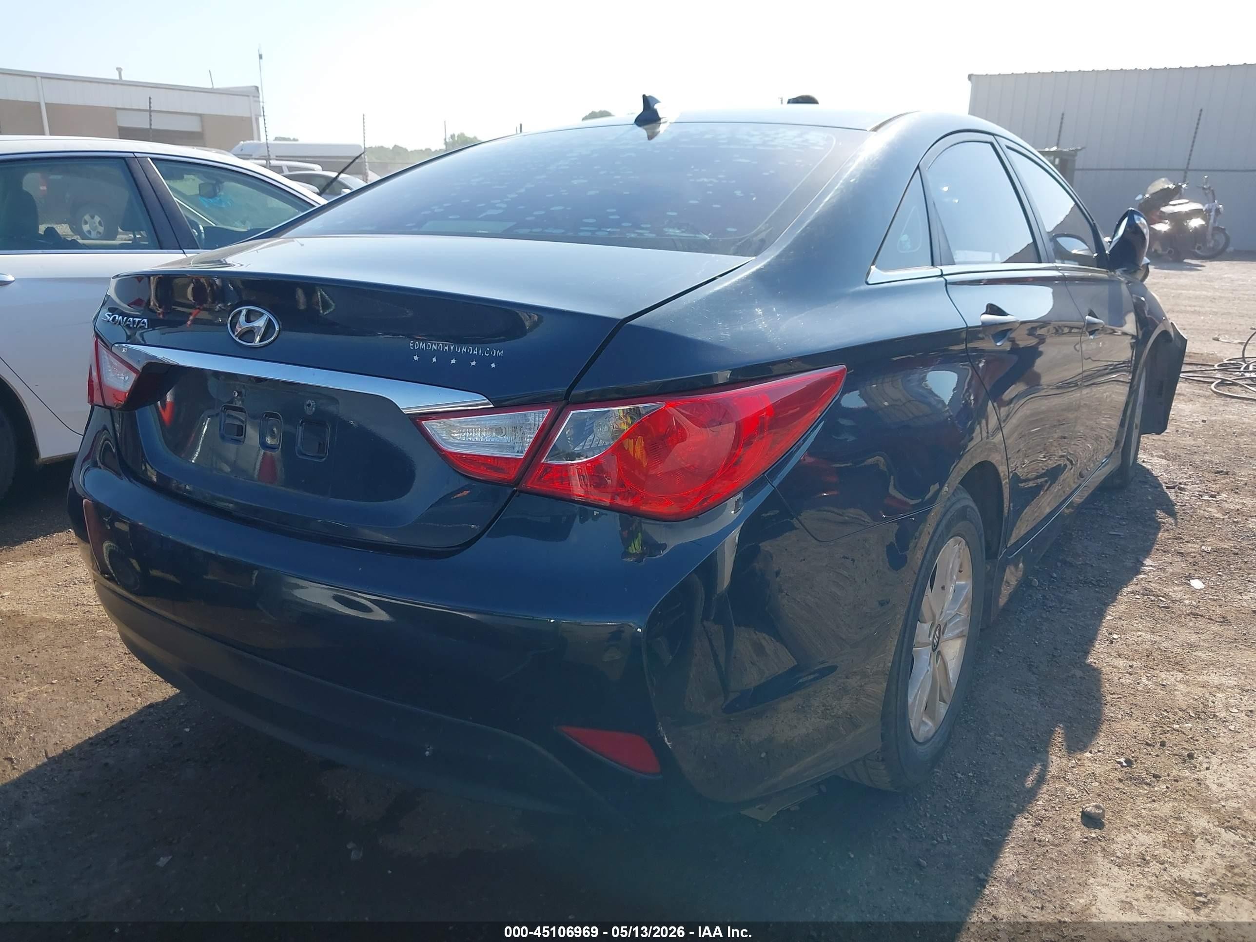 2014 Hyundai Sonata Gls Dark Blue vin: 5NPEB4AC8EH915429