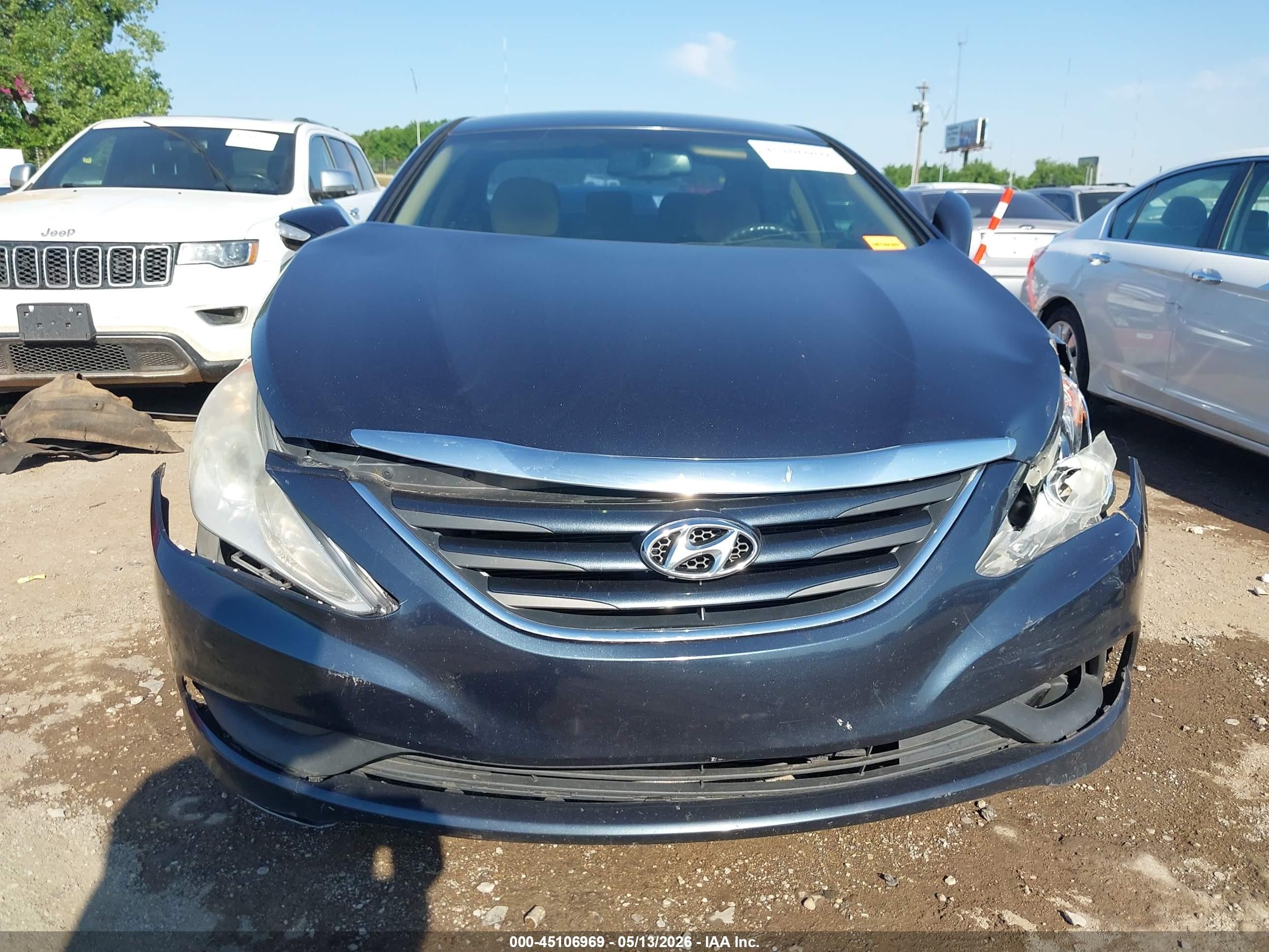 2014 Hyundai Sonata Gls Dark Blue vin: 5NPEB4AC8EH915429