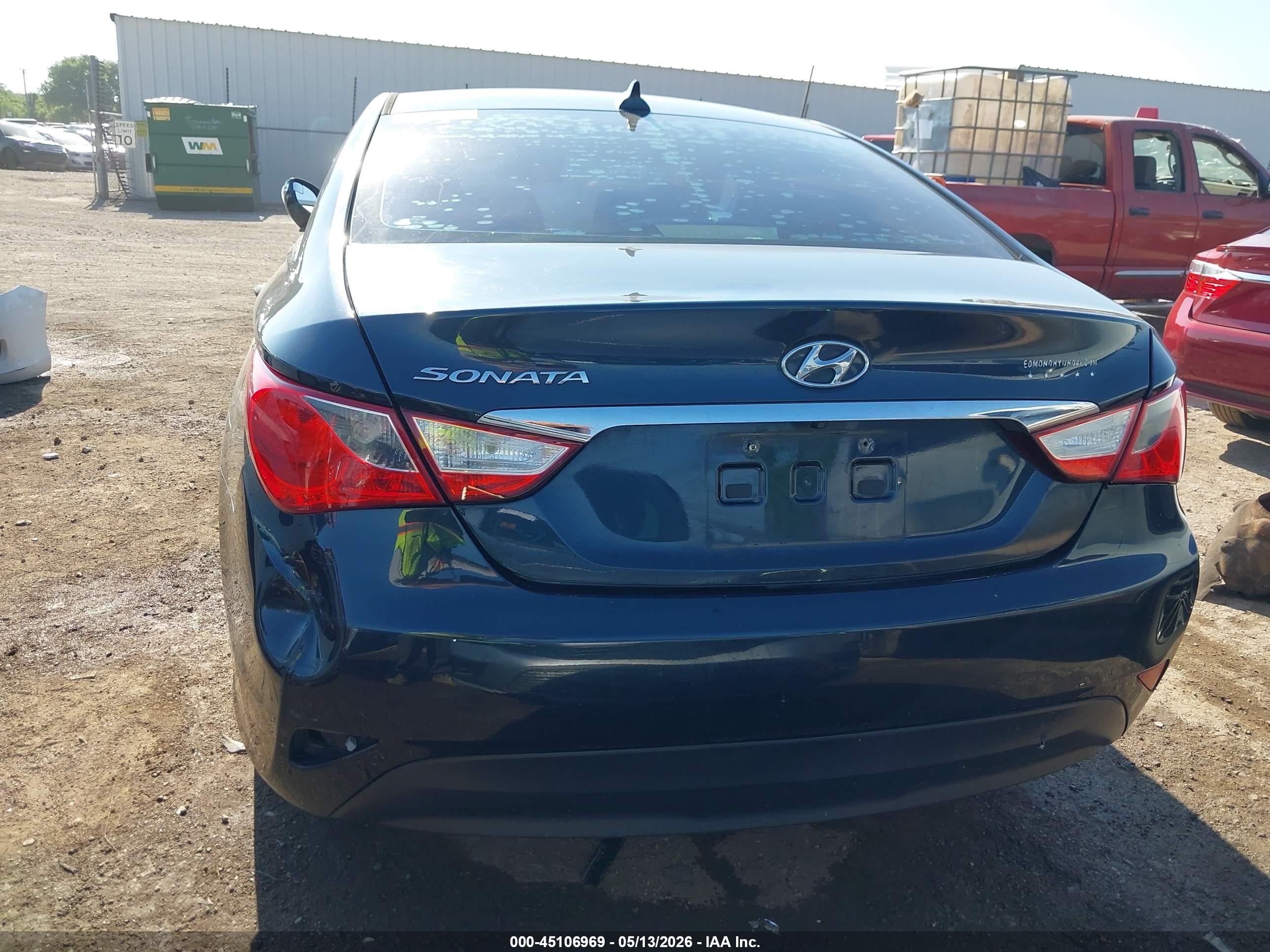 2014 Hyundai Sonata Gls Dark Blue vin: 5NPEB4AC8EH915429
