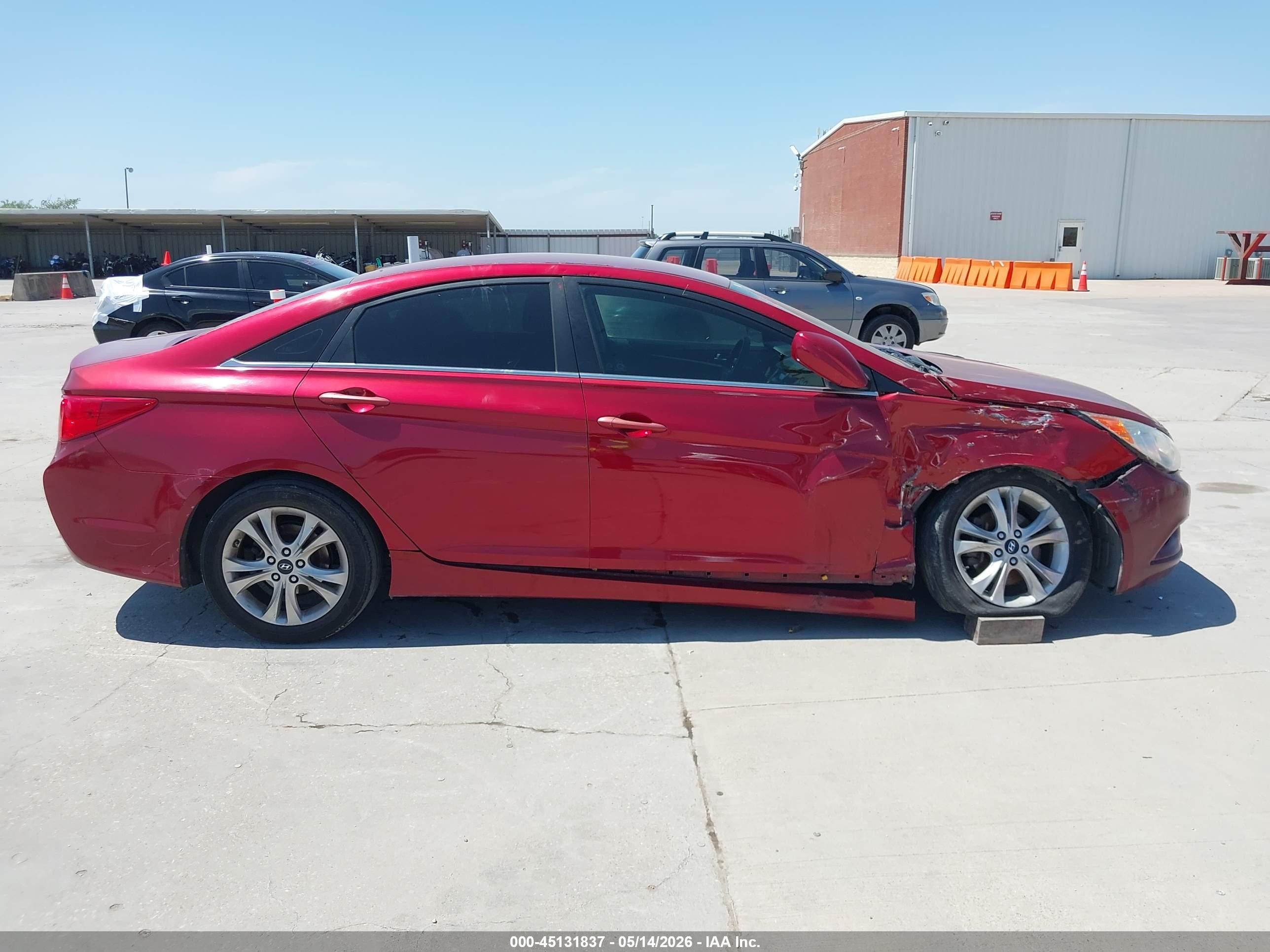 2014 Hyundai Sonata Gls Red vin: 5NPEB4AC8EH922008