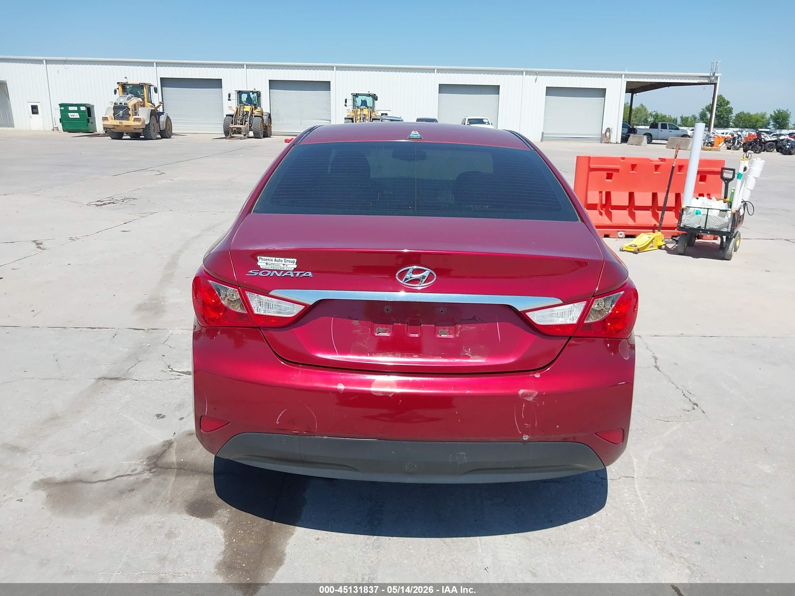 2014 Hyundai Sonata Gls Red vin: 5NPEB4AC8EH922008