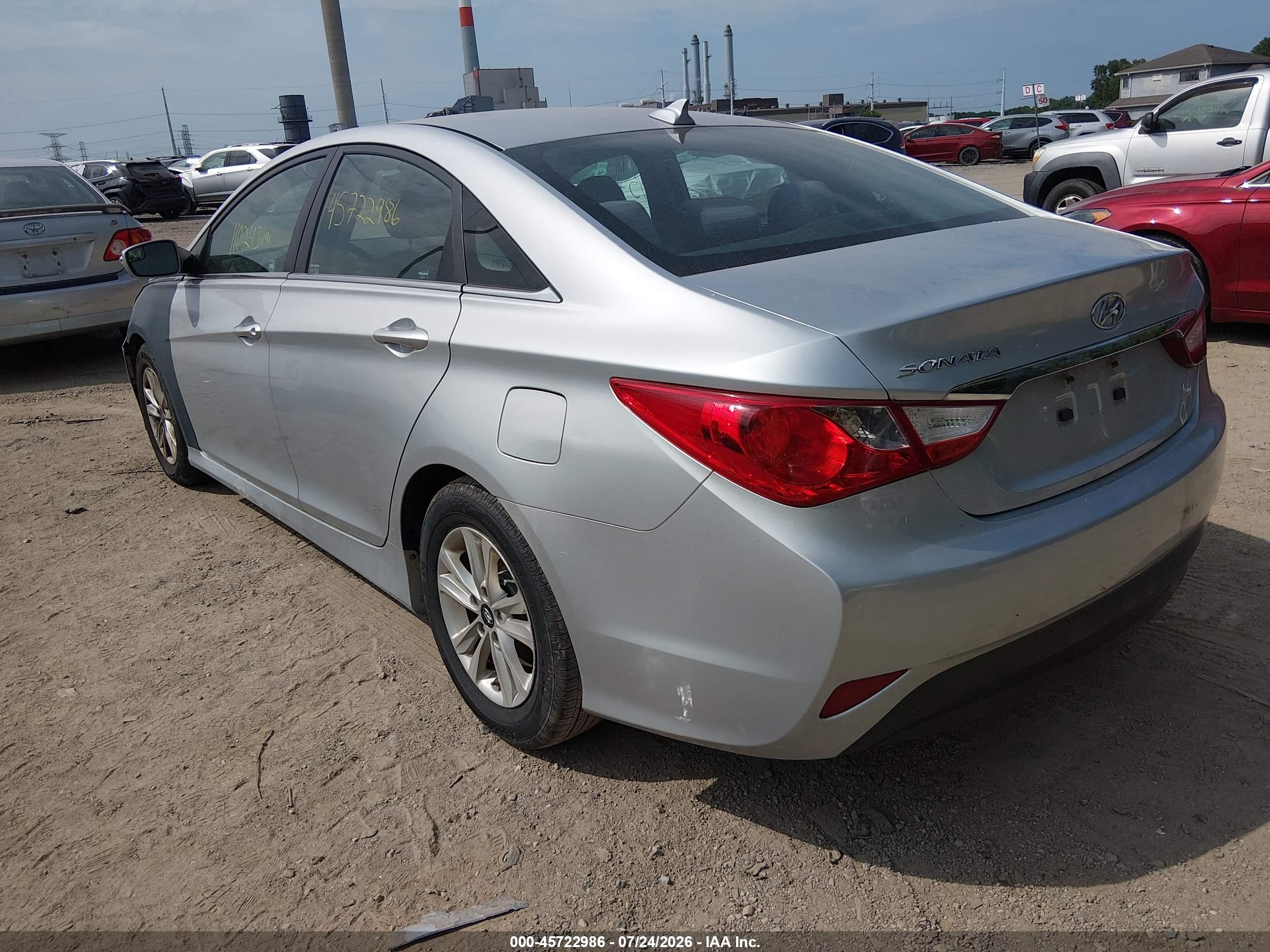 2014 Hyundai Sonata Gls Silver vin: 5NPEB4AC8EH925944