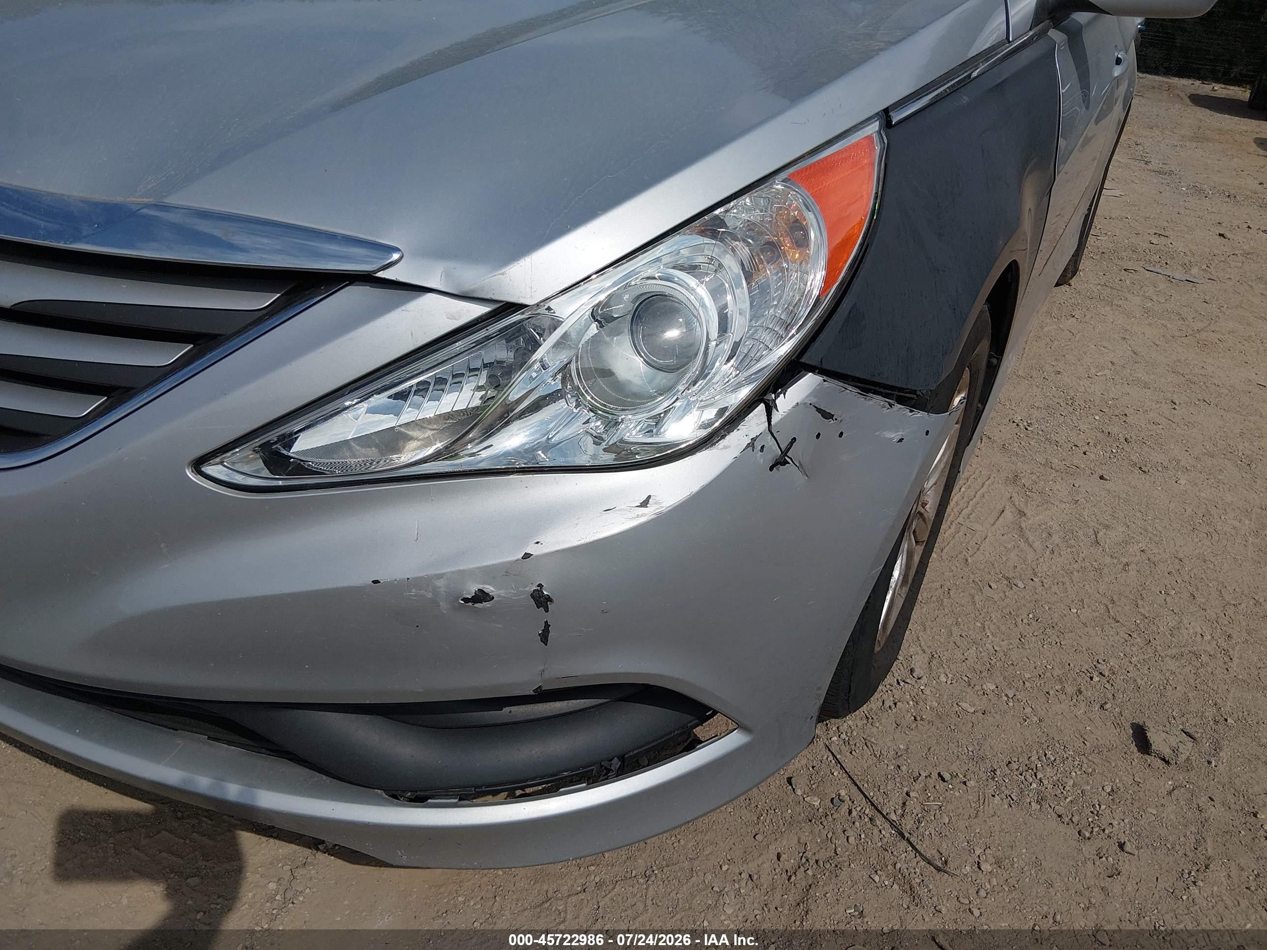 2014 Hyundai Sonata Gls Silver vin: 5NPEB4AC8EH925944