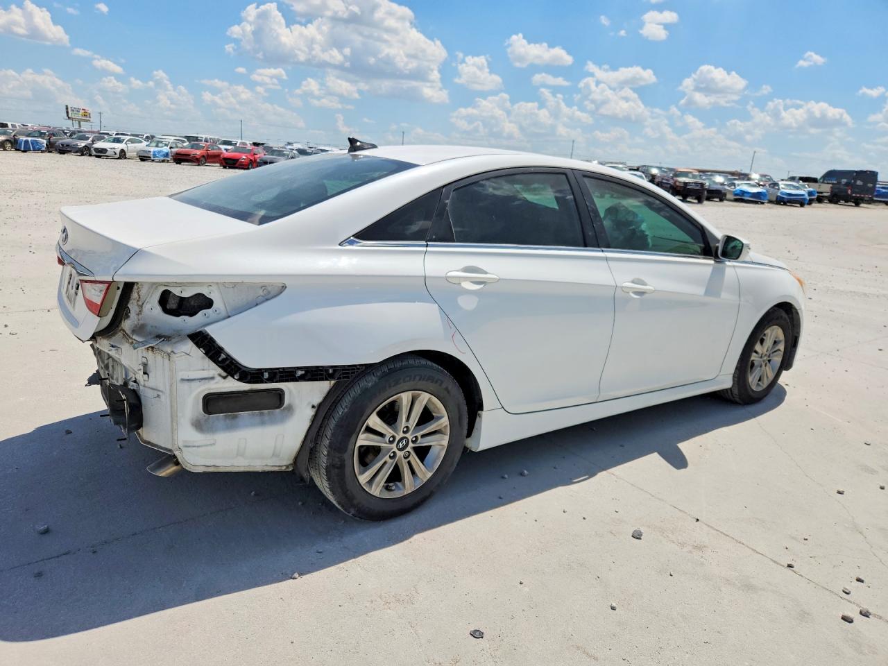 2014 Hyundai Sonata Gls White vin: 5NPEB4AC8EH930240