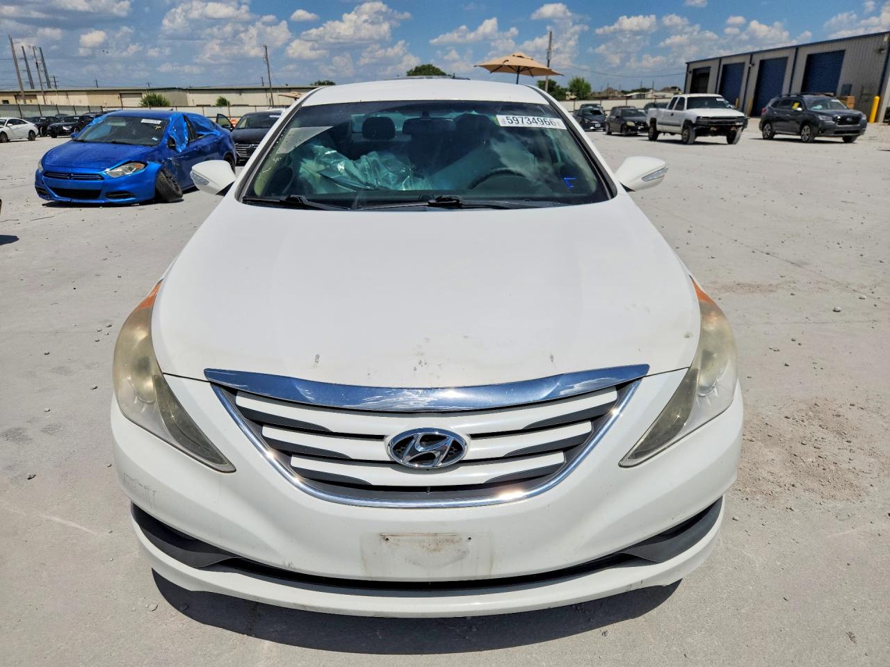 2014 Hyundai Sonata Gls White vin: 5NPEB4AC8EH930240