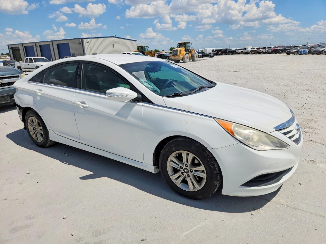 2014 Hyundai Sonata Gls White vin: 5NPEB4AC8EH930240