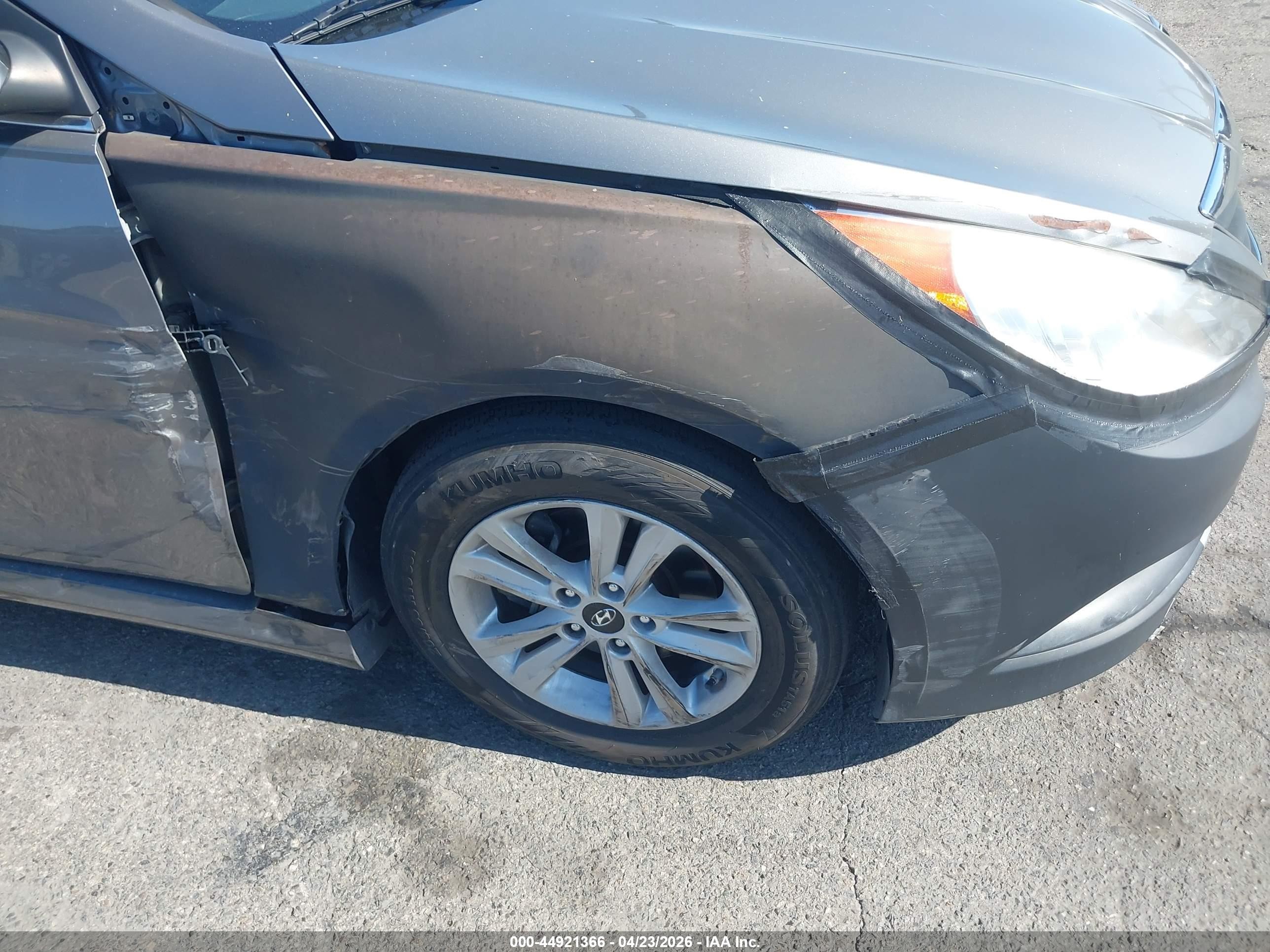 2014 Hyundai Sonata Gls Серый vin: 5NPEB4AC8EH930447