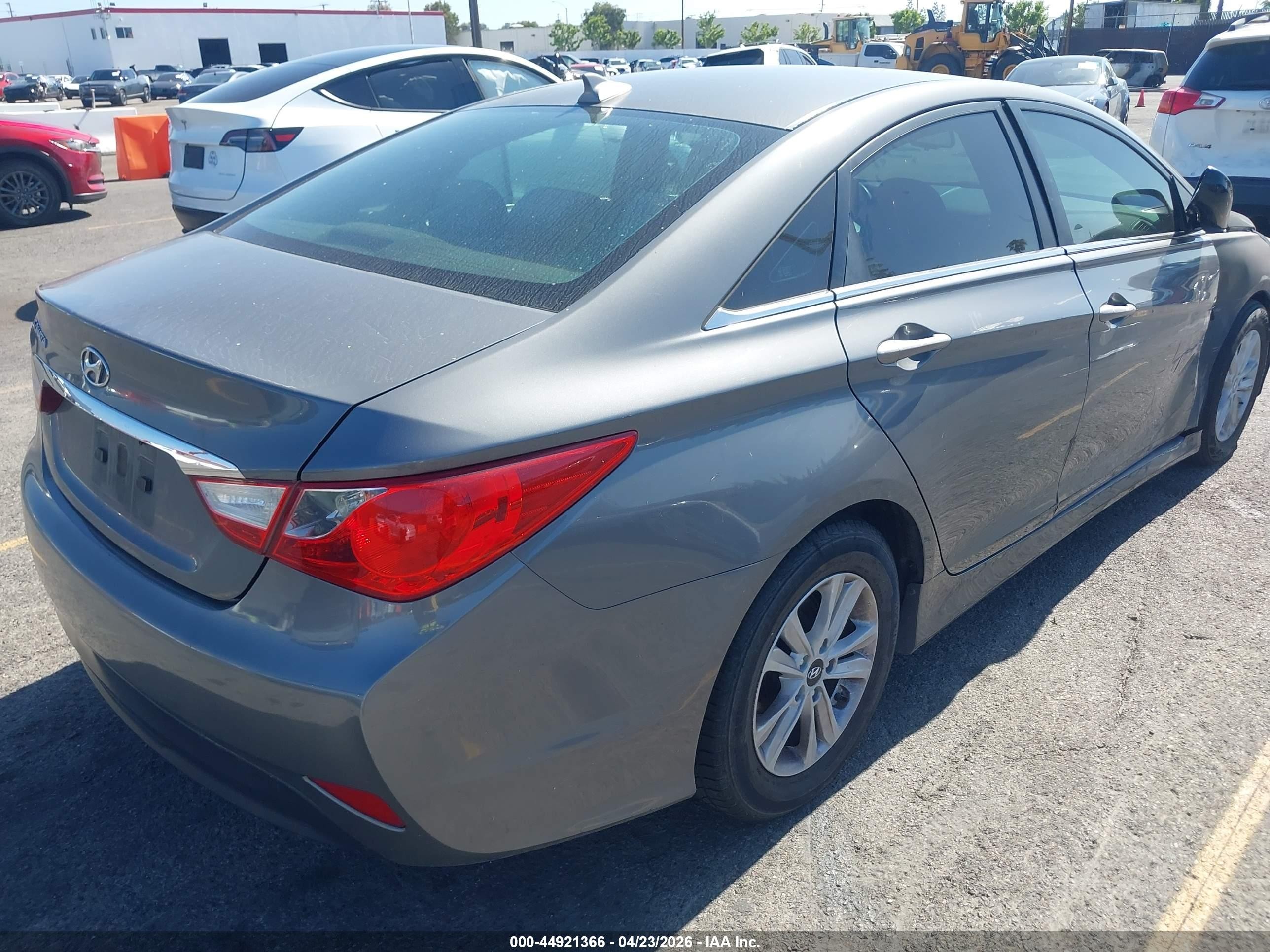 2014 Hyundai Sonata Gls Серый vin: 5NPEB4AC8EH930447