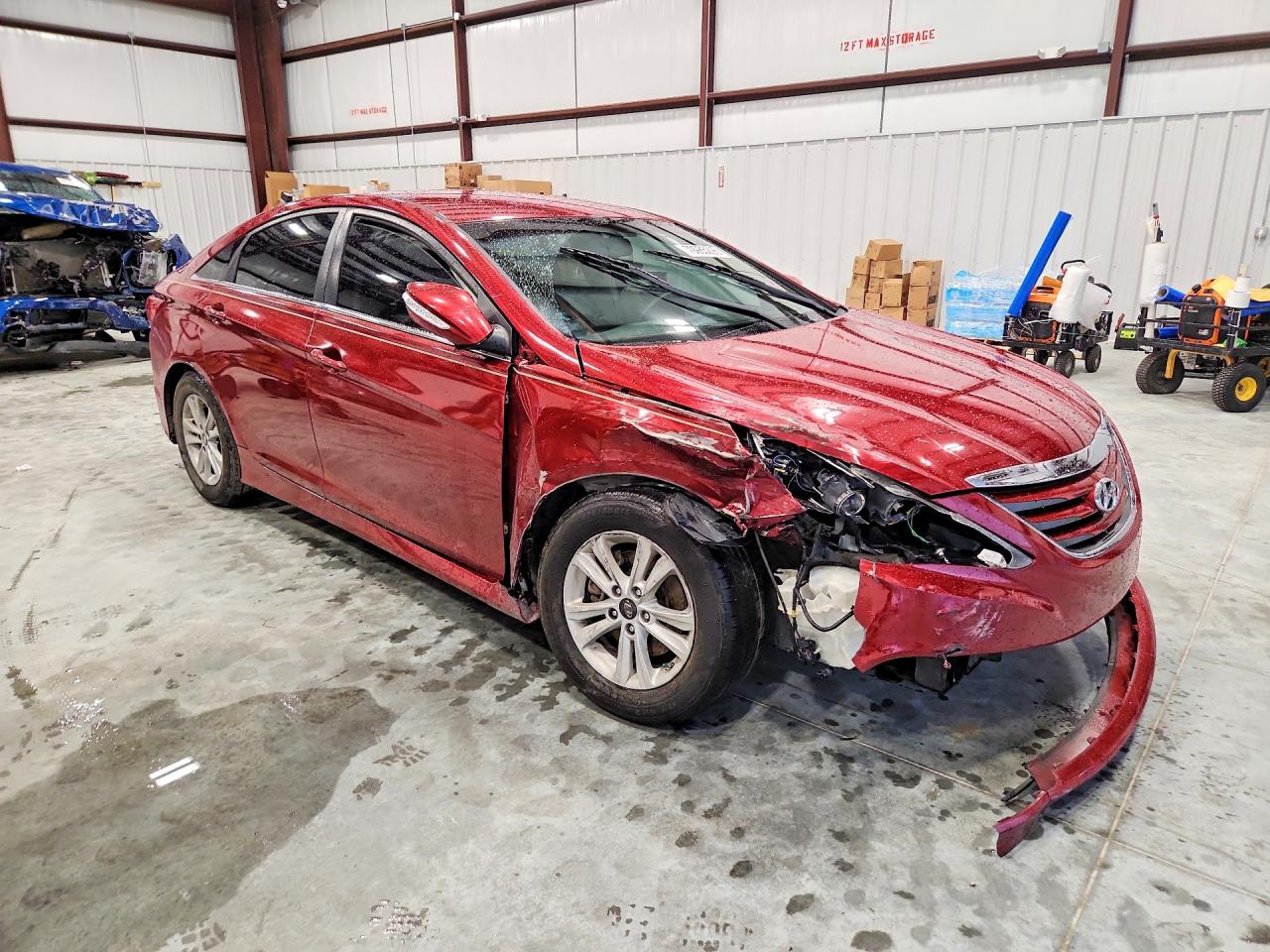 2014 Hyundai Sonata Gls Red vin: 5NPEB4AC8EH944669