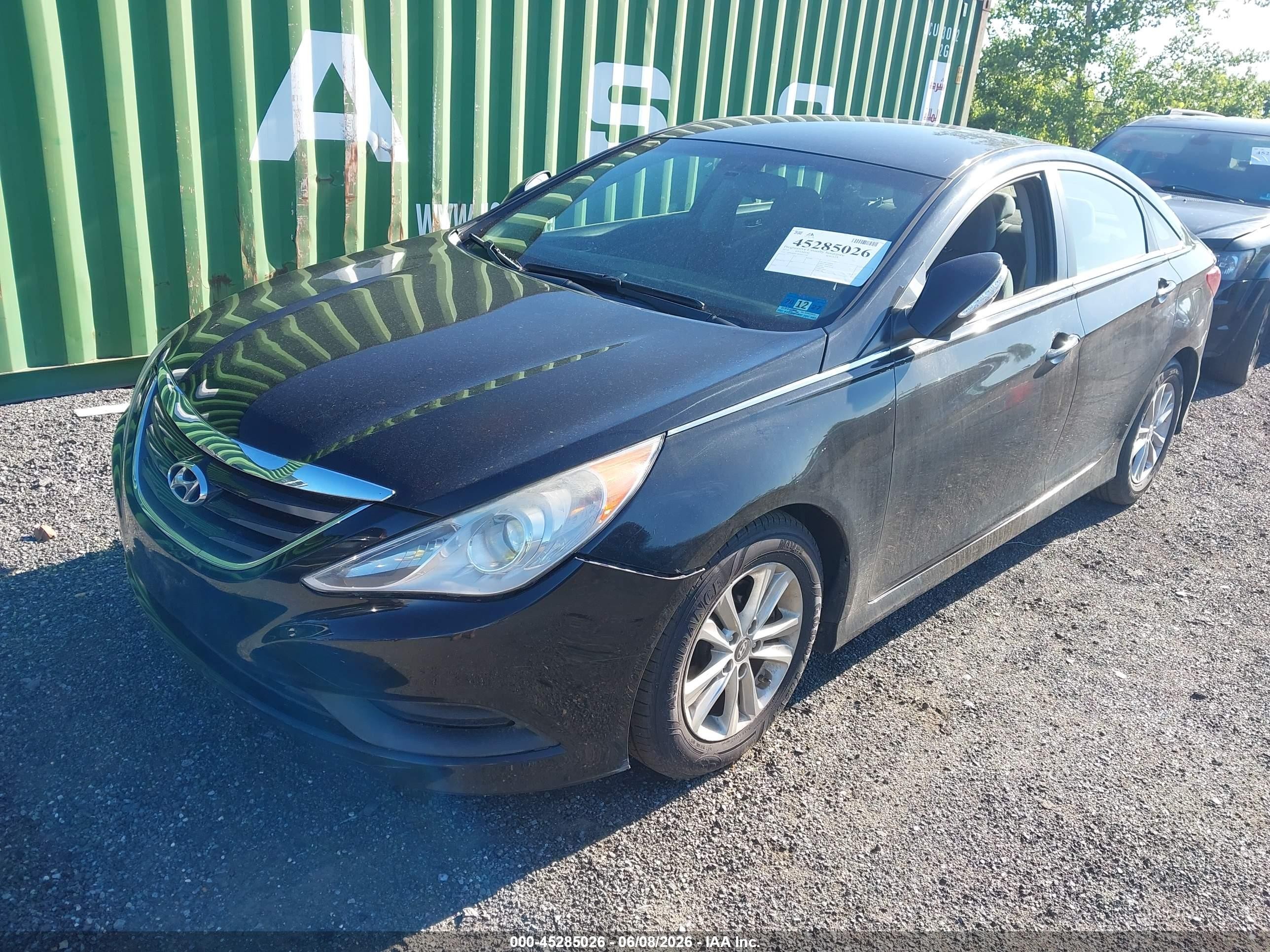 2014 Hyundai Sonata Gls Black vin: 5NPEB4AC8EH947748