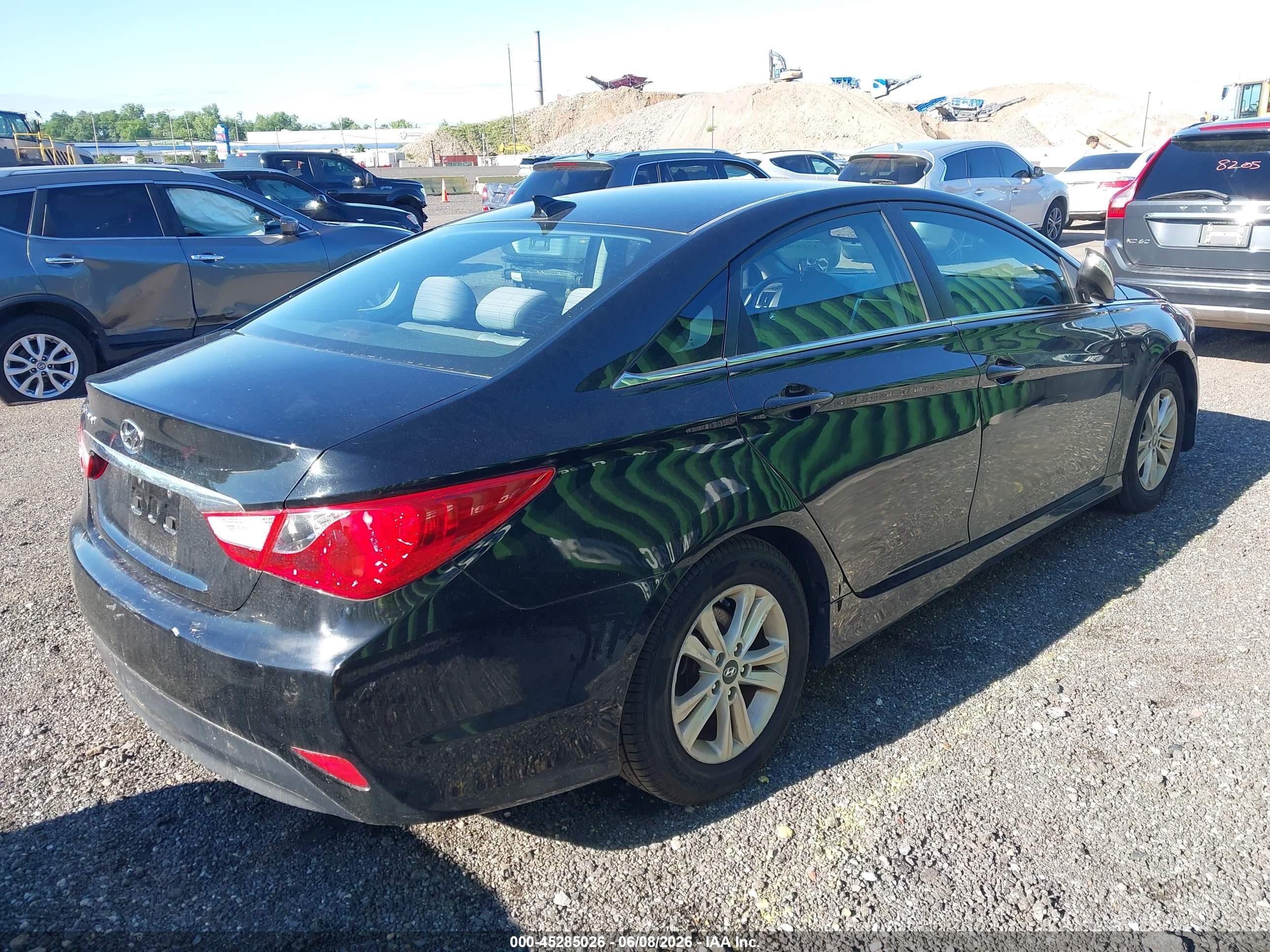 2014 Hyundai Sonata Gls Black vin: 5NPEB4AC8EH947748