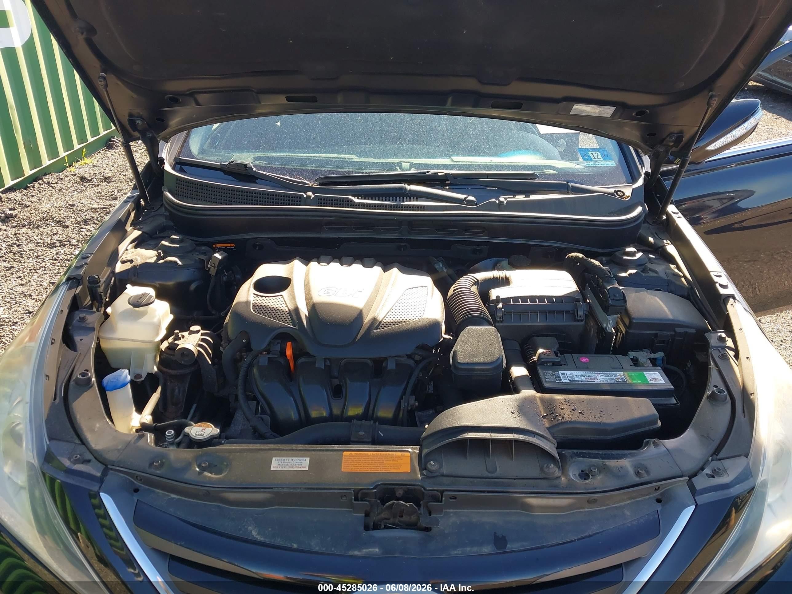 2014 Hyundai Sonata Gls Black vin: 5NPEB4AC8EH947748
