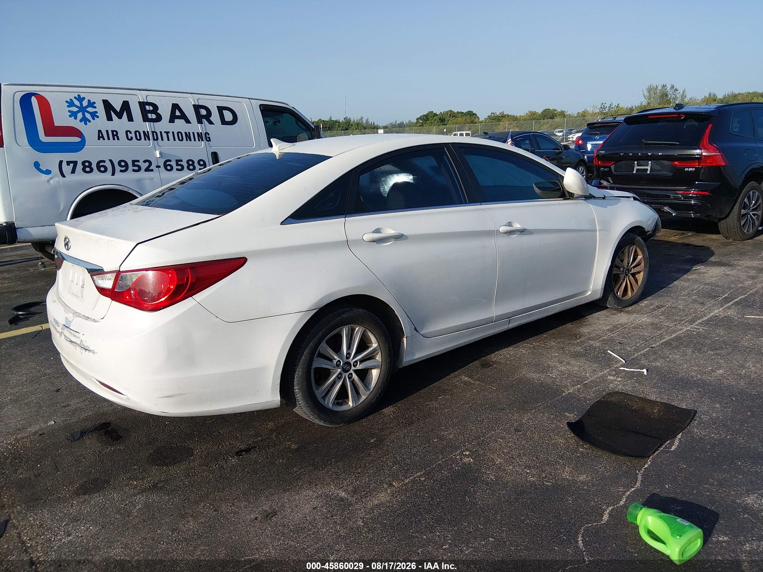 2011 Hyundai Sonata Gls White vin: 5NPEB4AC9BH019586
