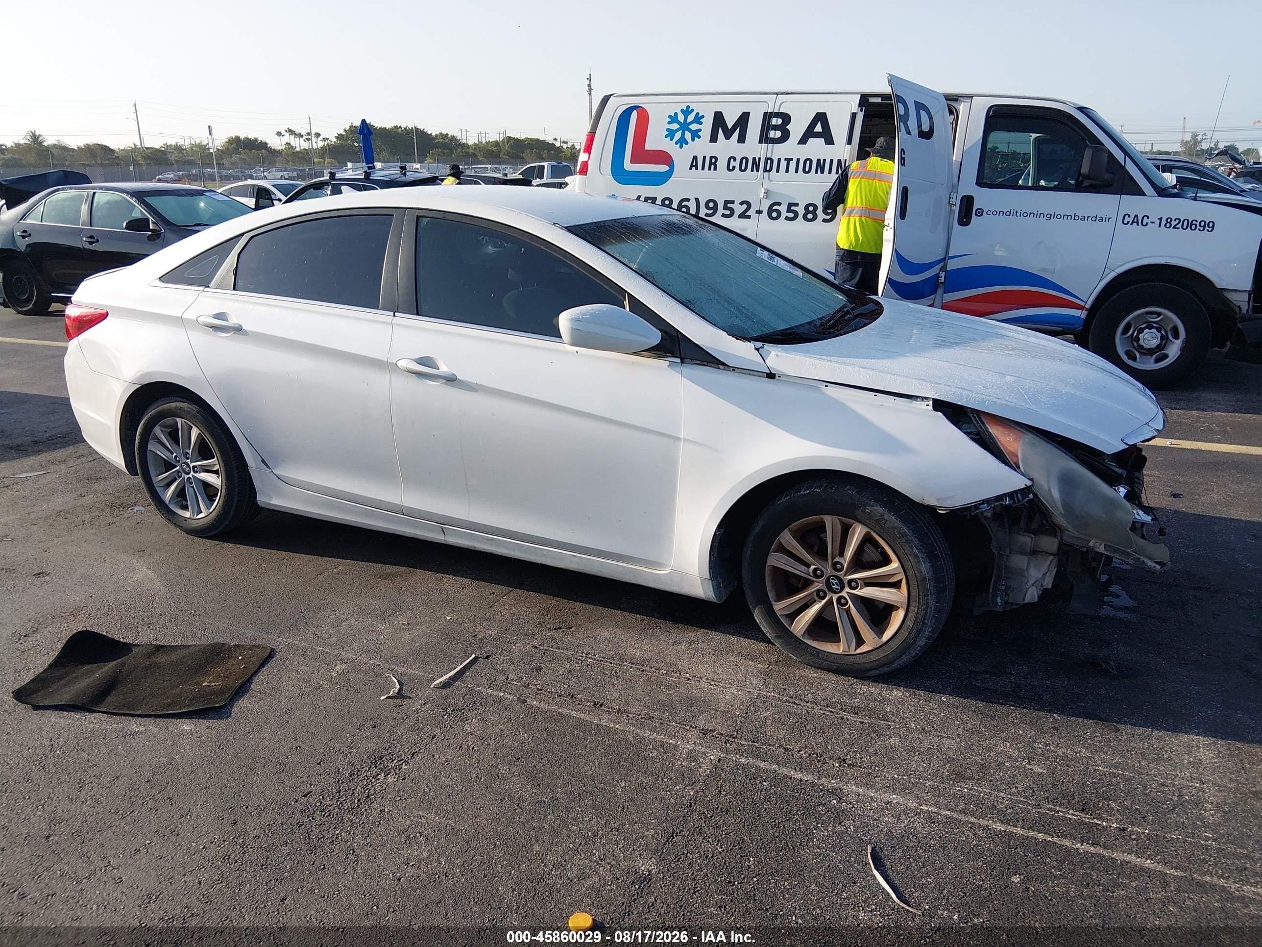 2011 Hyundai Sonata Gls White vin: 5NPEB4AC9BH019586