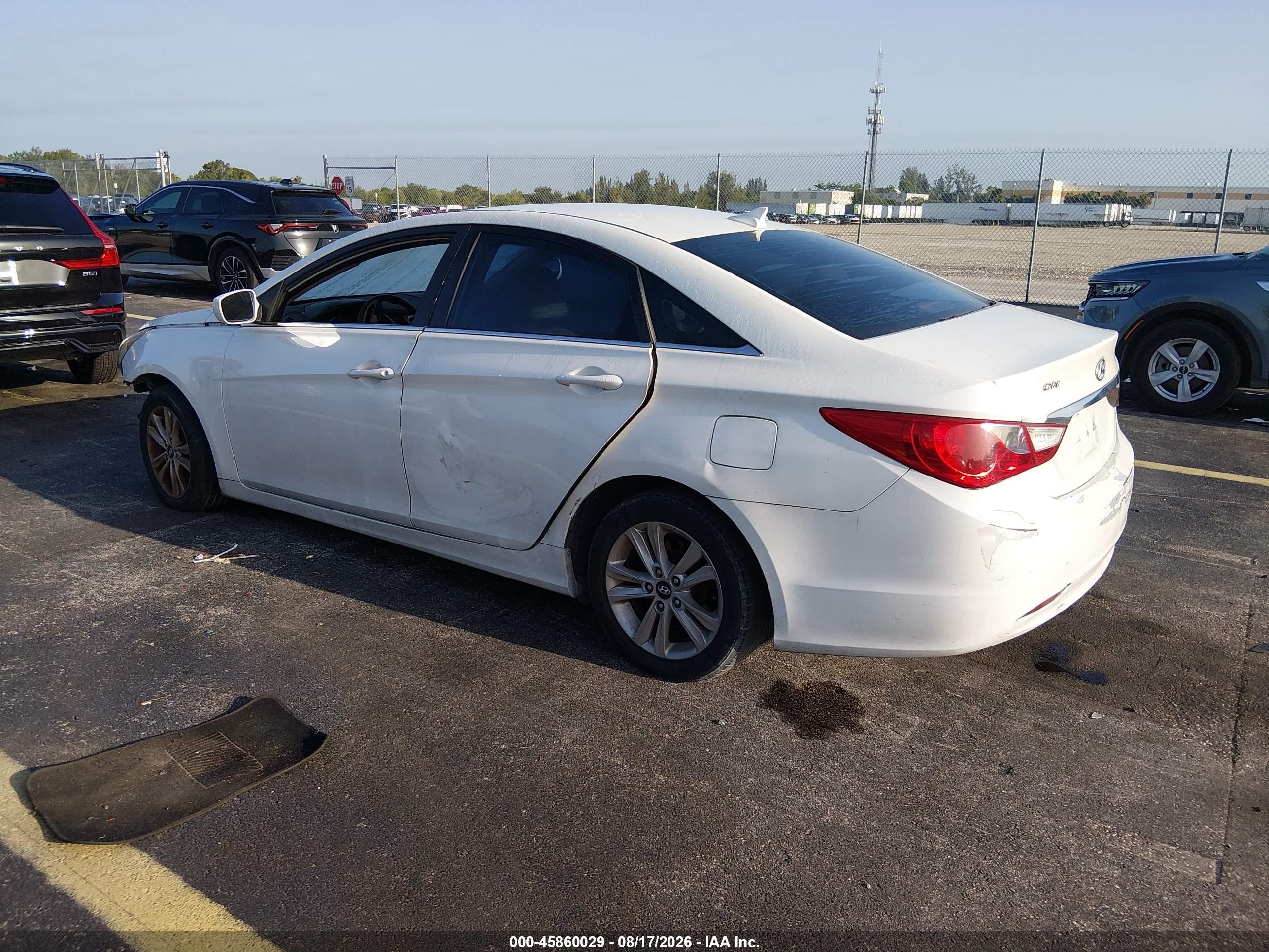 2011 Hyundai Sonata Gls White vin: 5NPEB4AC9BH019586