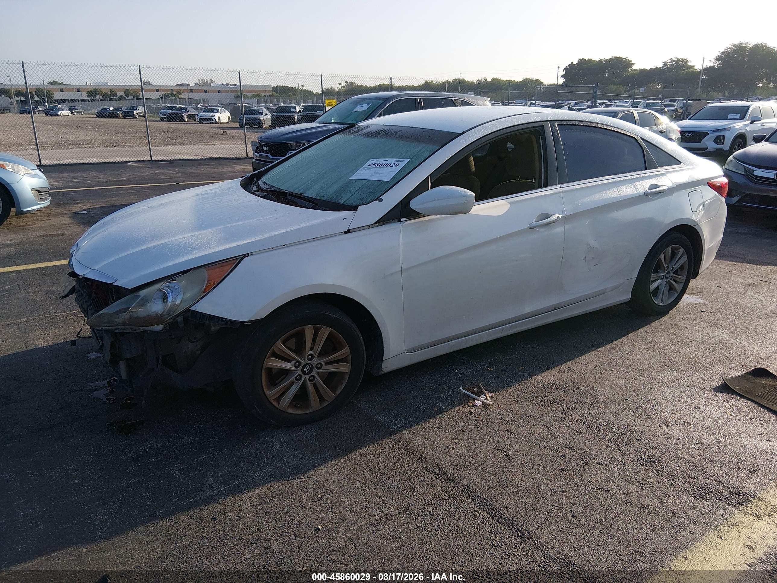 2011 Hyundai Sonata Gls White vin: 5NPEB4AC9BH019586