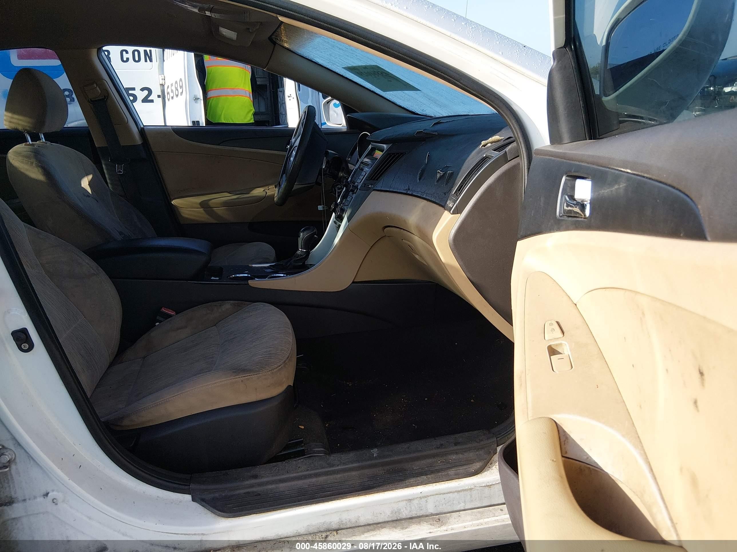 2011 Hyundai Sonata Gls White vin: 5NPEB4AC9BH019586