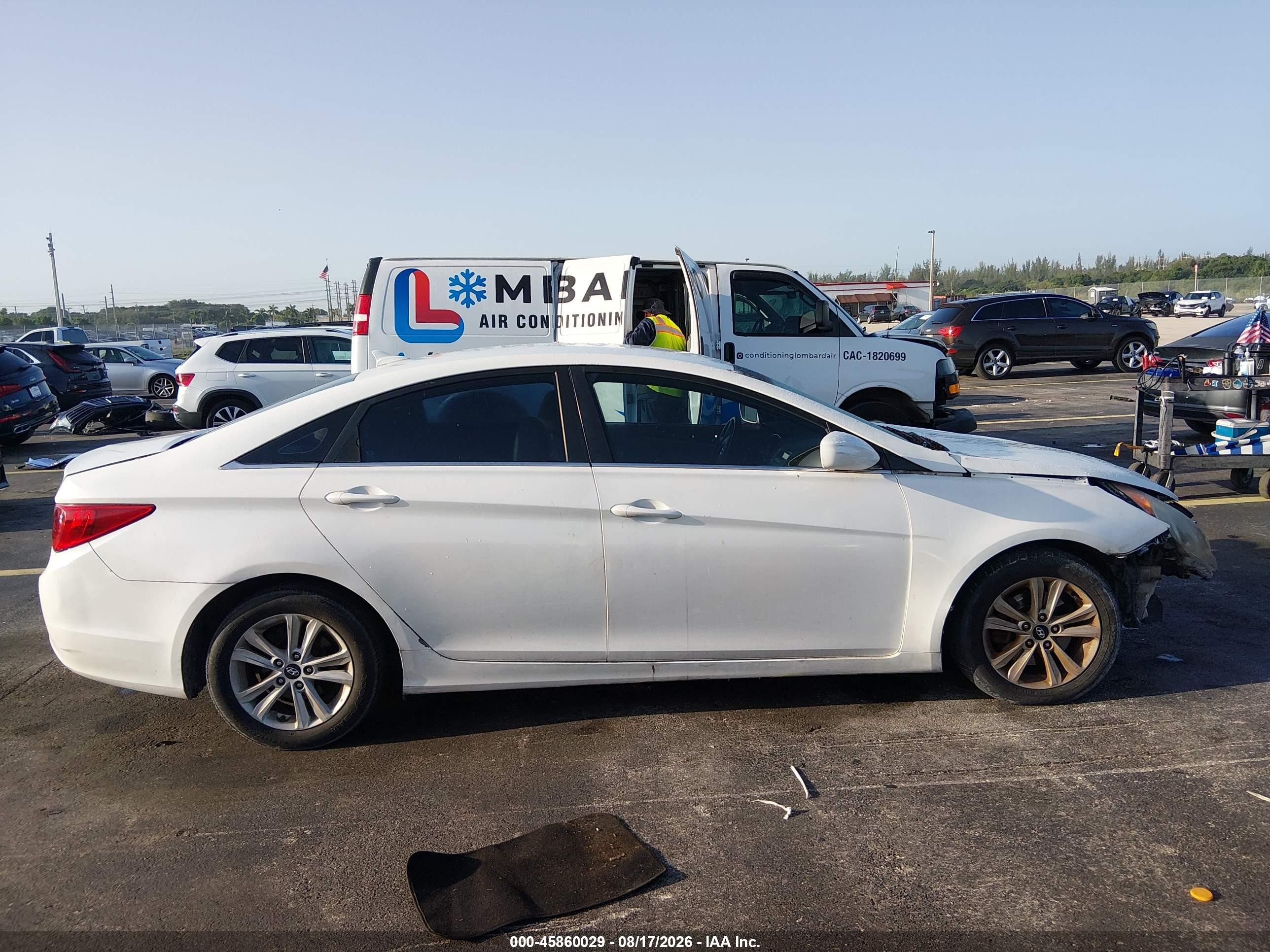 2011 Hyundai Sonata Gls White vin: 5NPEB4AC9BH019586