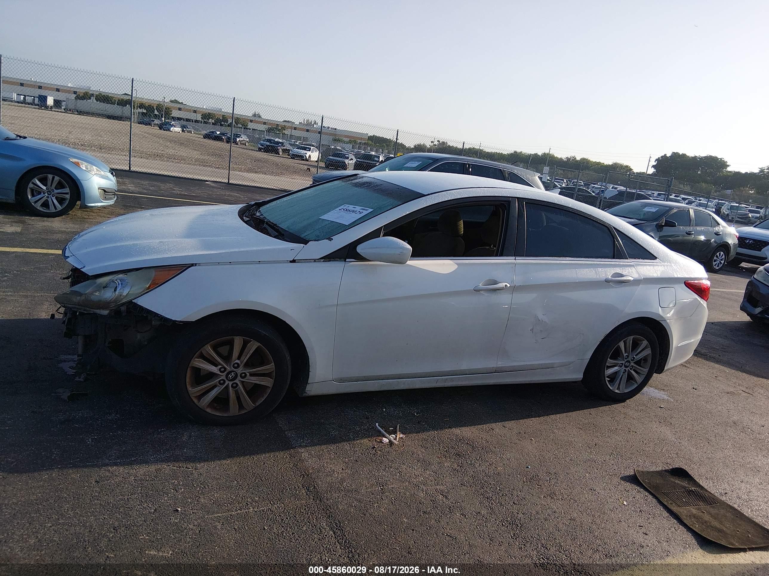 2011 Hyundai Sonata Gls White vin: 5NPEB4AC9BH019586