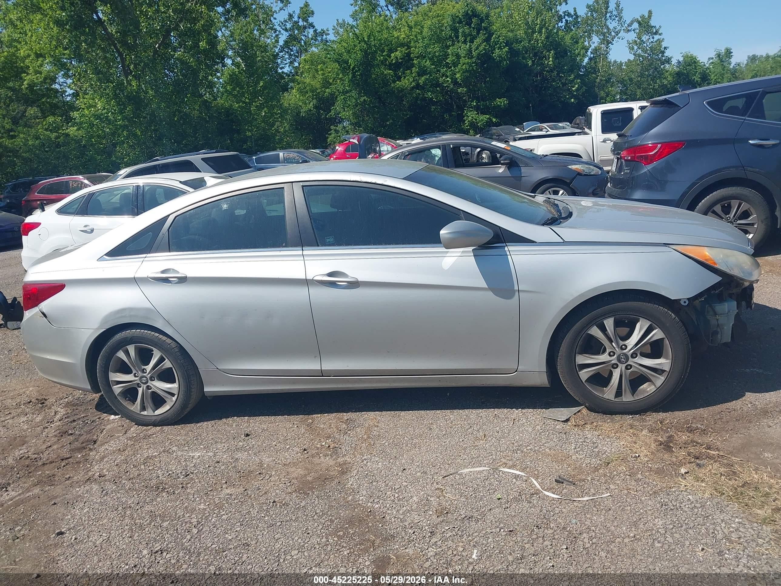 2011 Hyundai Sonata Gls Silver vin: 5NPEB4AC9BH052071